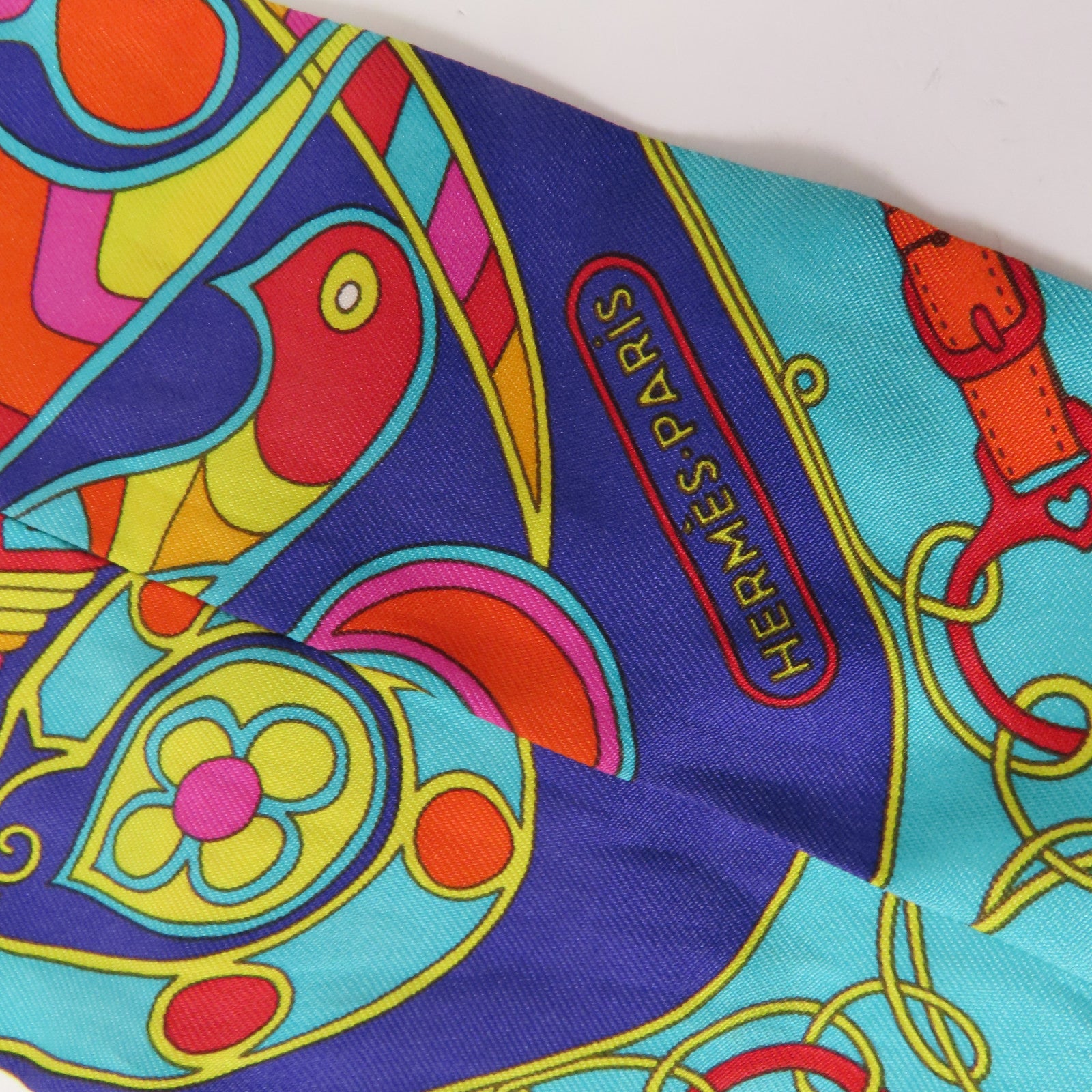 HERMES 絲質Twilly絲巾