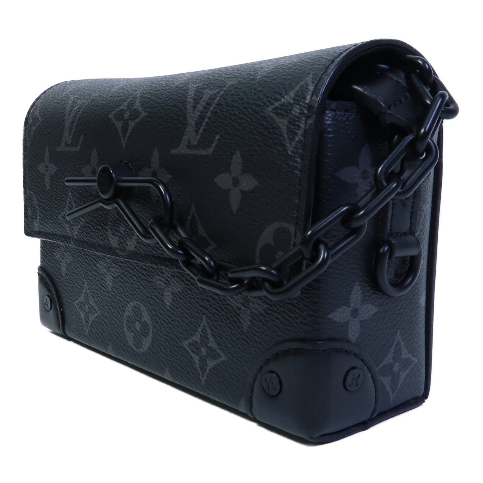 LOUIS VUITTON Monogram Eclipse Steamer Wearable Wallet肩背袋