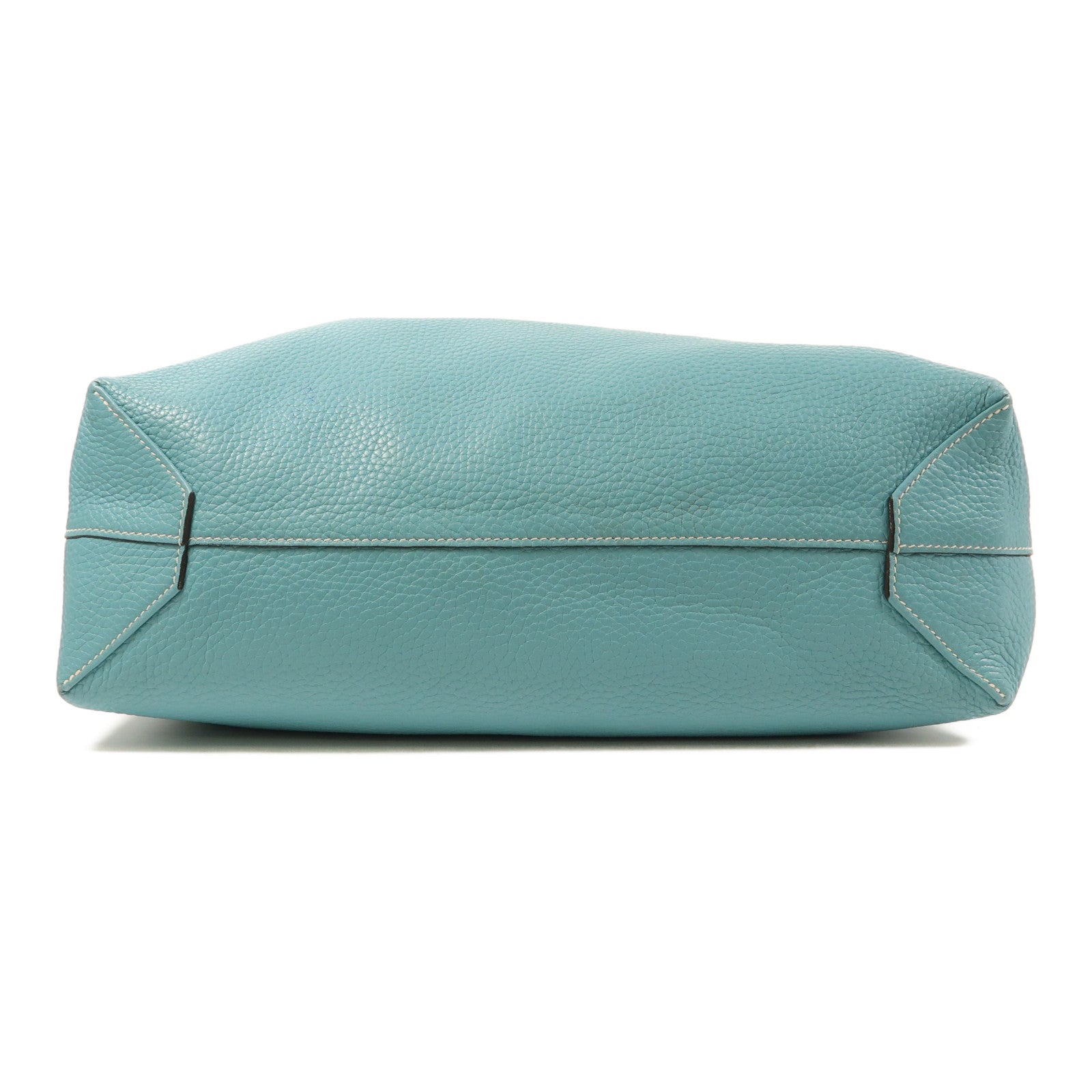 HERMES Clemence皮革Double Sens肩背袋Bleu Atoll/Bleu Colvert