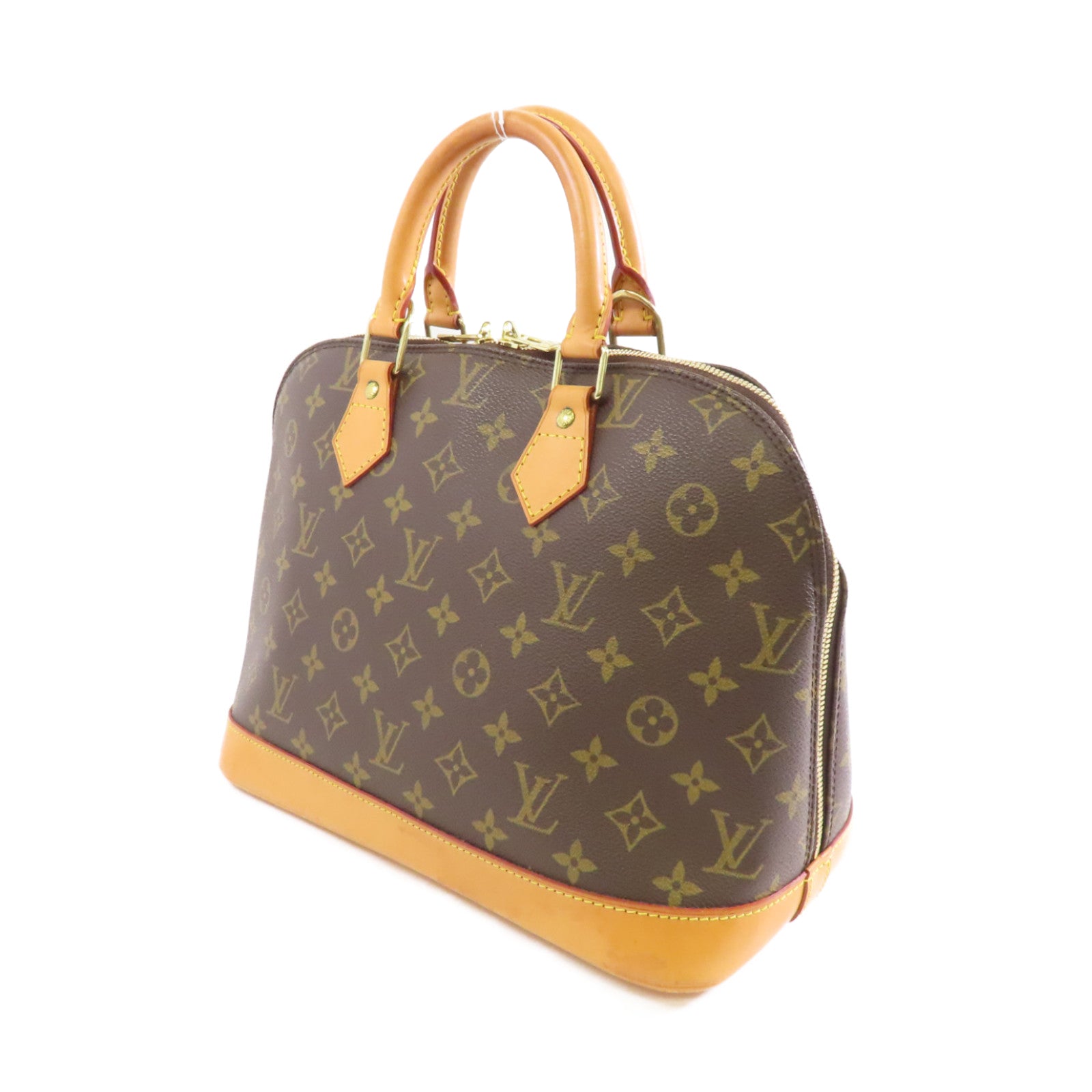 LOUIS VUITTON 【激減優惠】Monogram Alma PM金扣手挽袋啡色