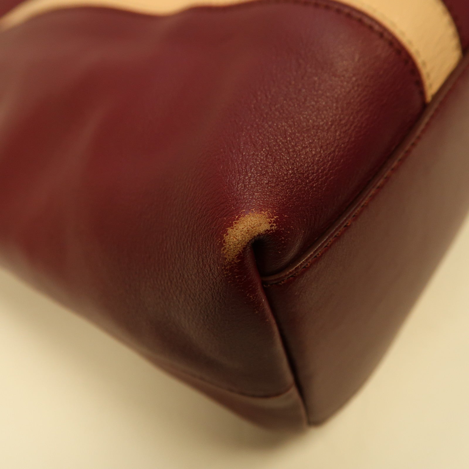 TOD'S 【激減優惠】牛皮皮革Tote Bag金扣手挽袋紅色