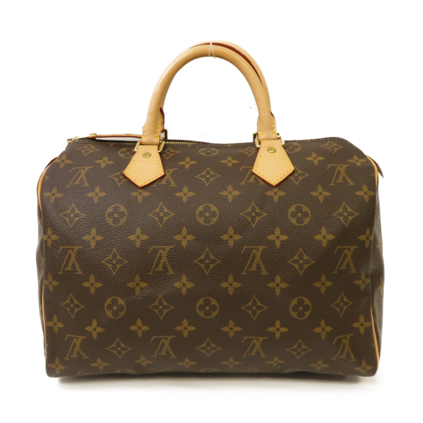LOUIS VUITTON Monogram Speedy 30金扣手挽袋啡色