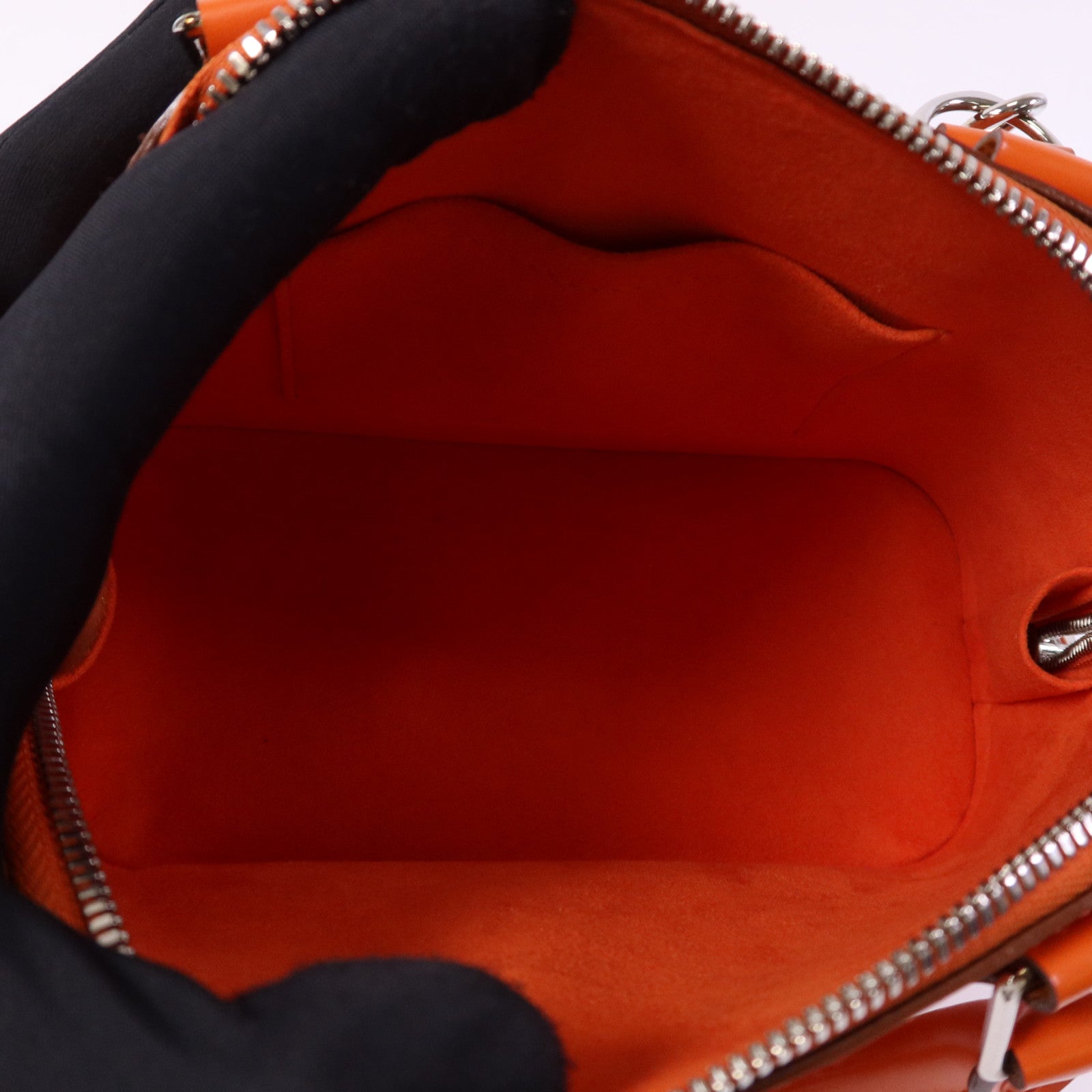LOUIS VUITTON Epi Alma BB銀扣手挽肩背兩用袋