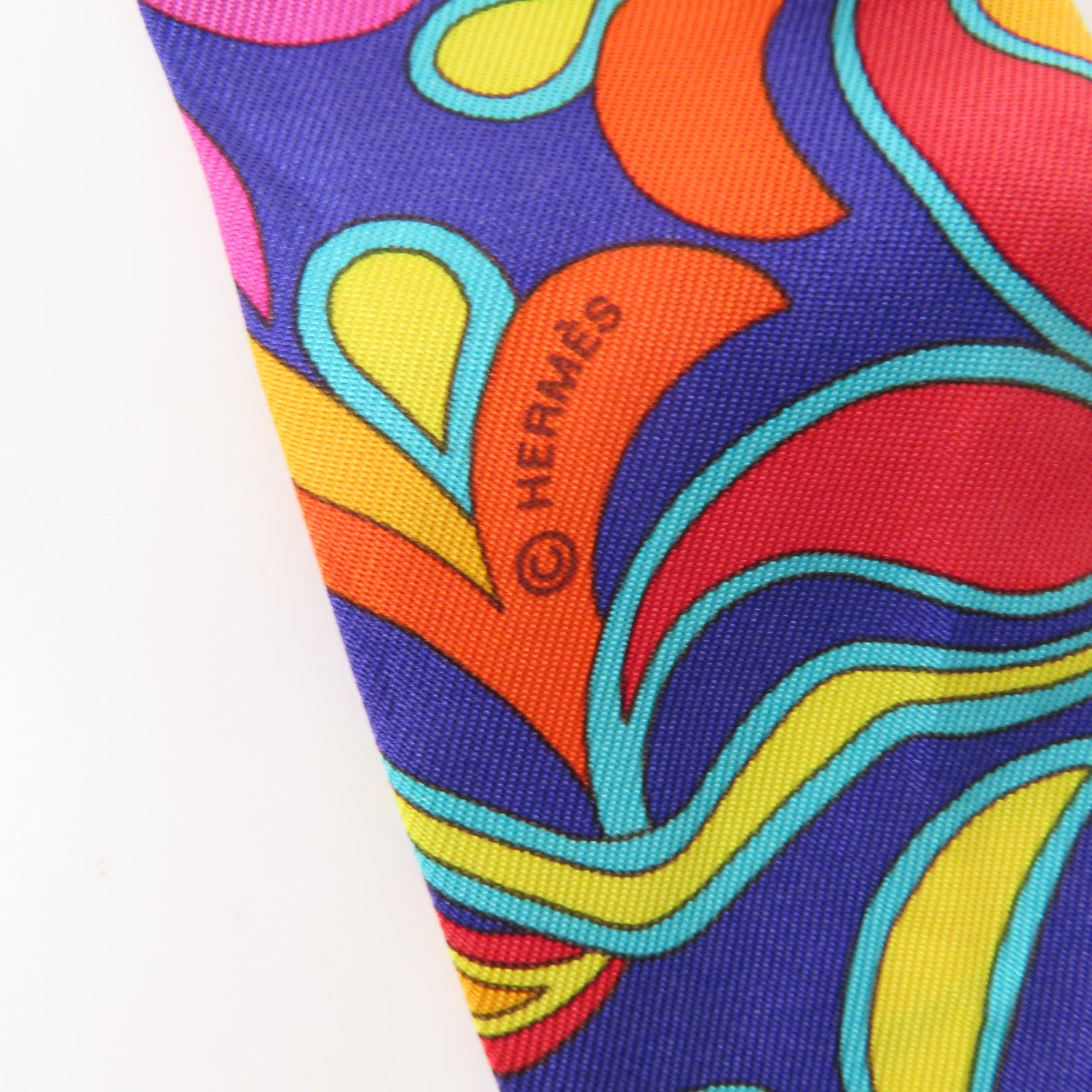 HERMES 絲質Twilly絲巾