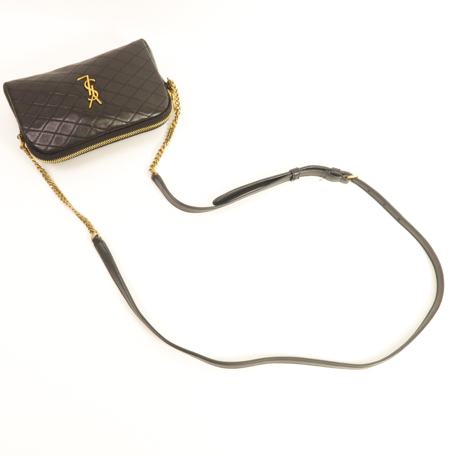 YVES SAINT LAURENT 羊皮皮革Gaby Mini金扣肩背袋