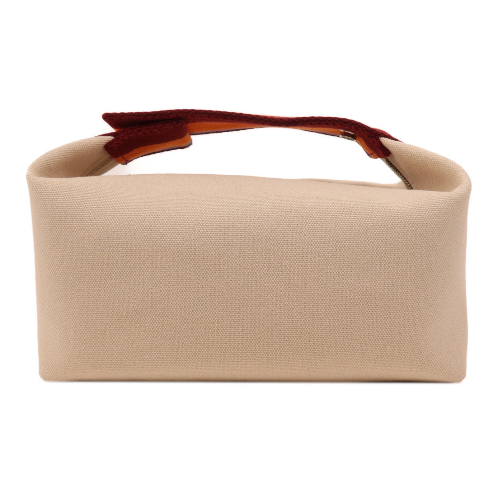 HERMES 帆布Bride A Brac銀扣手挽袋