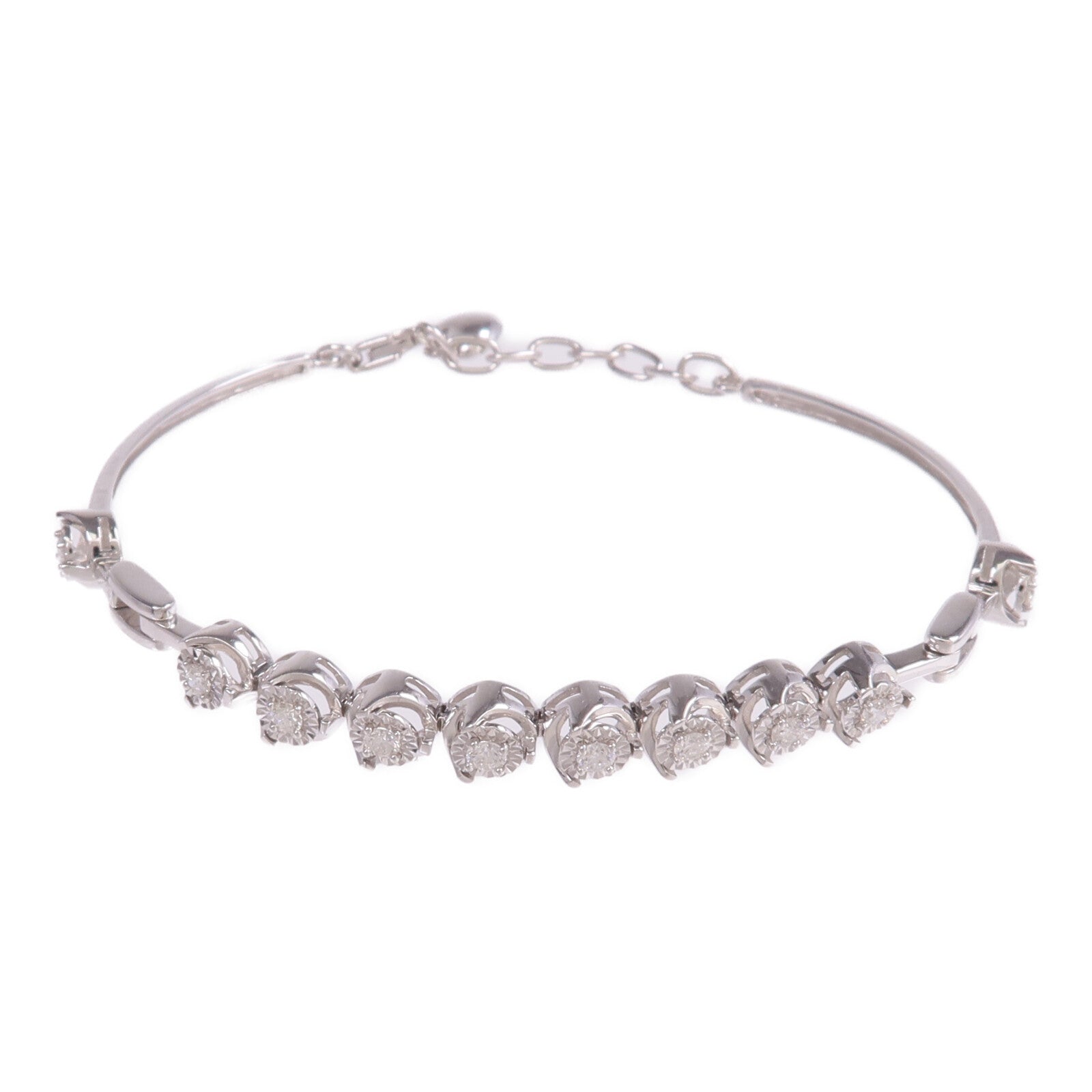 JEWELRY 18K白金Diamond Bracelet鑽石手鏈
