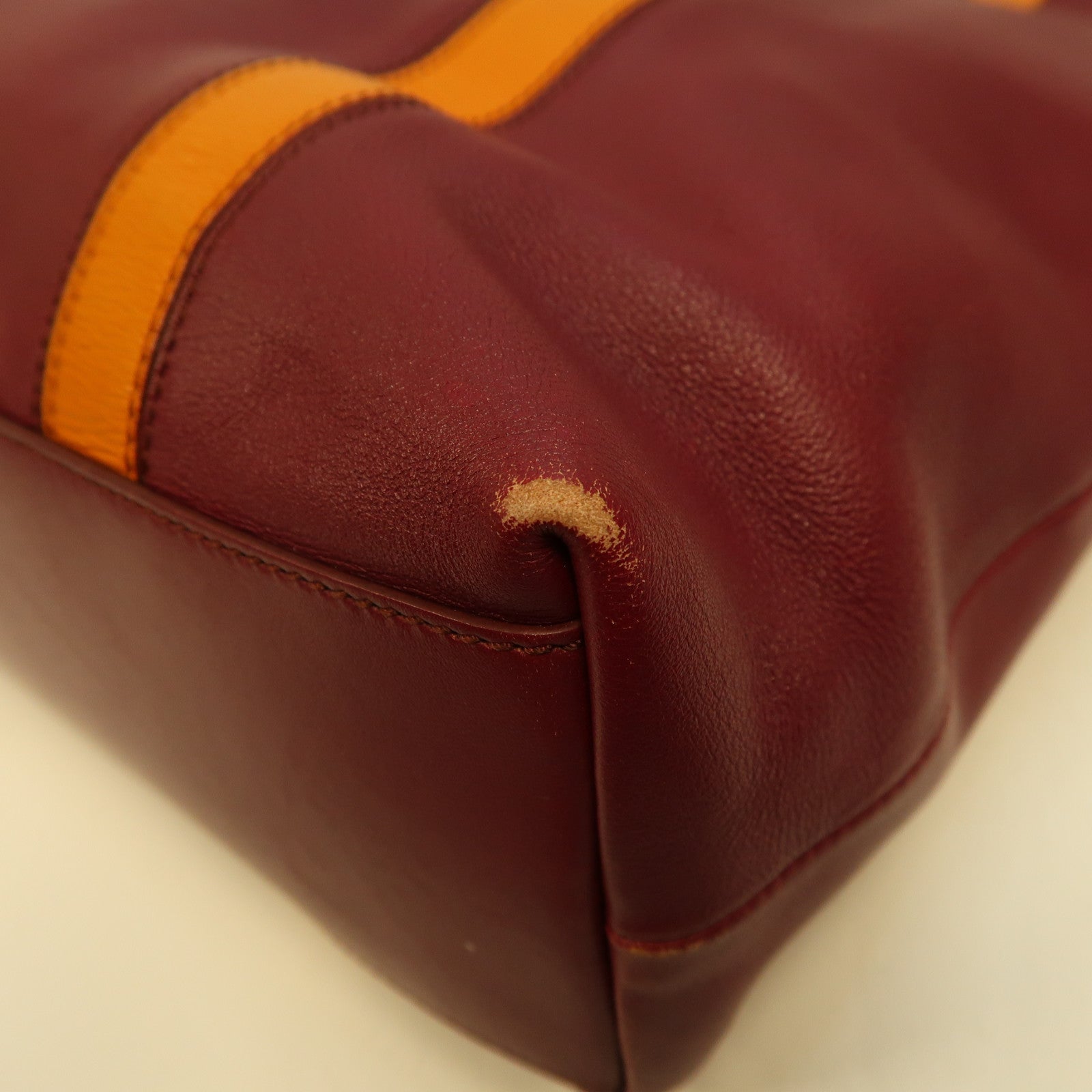TOD'S 【激減優惠】牛皮皮革Tote Bag金扣手挽袋紅色