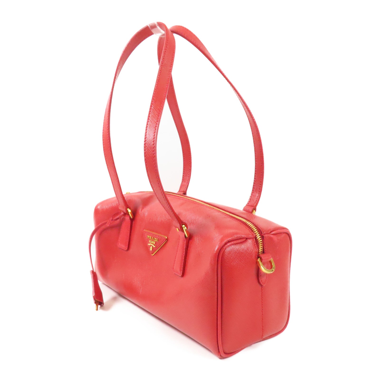 PRADA 牛皮皮革Shoulder Bag金扣肩背袋