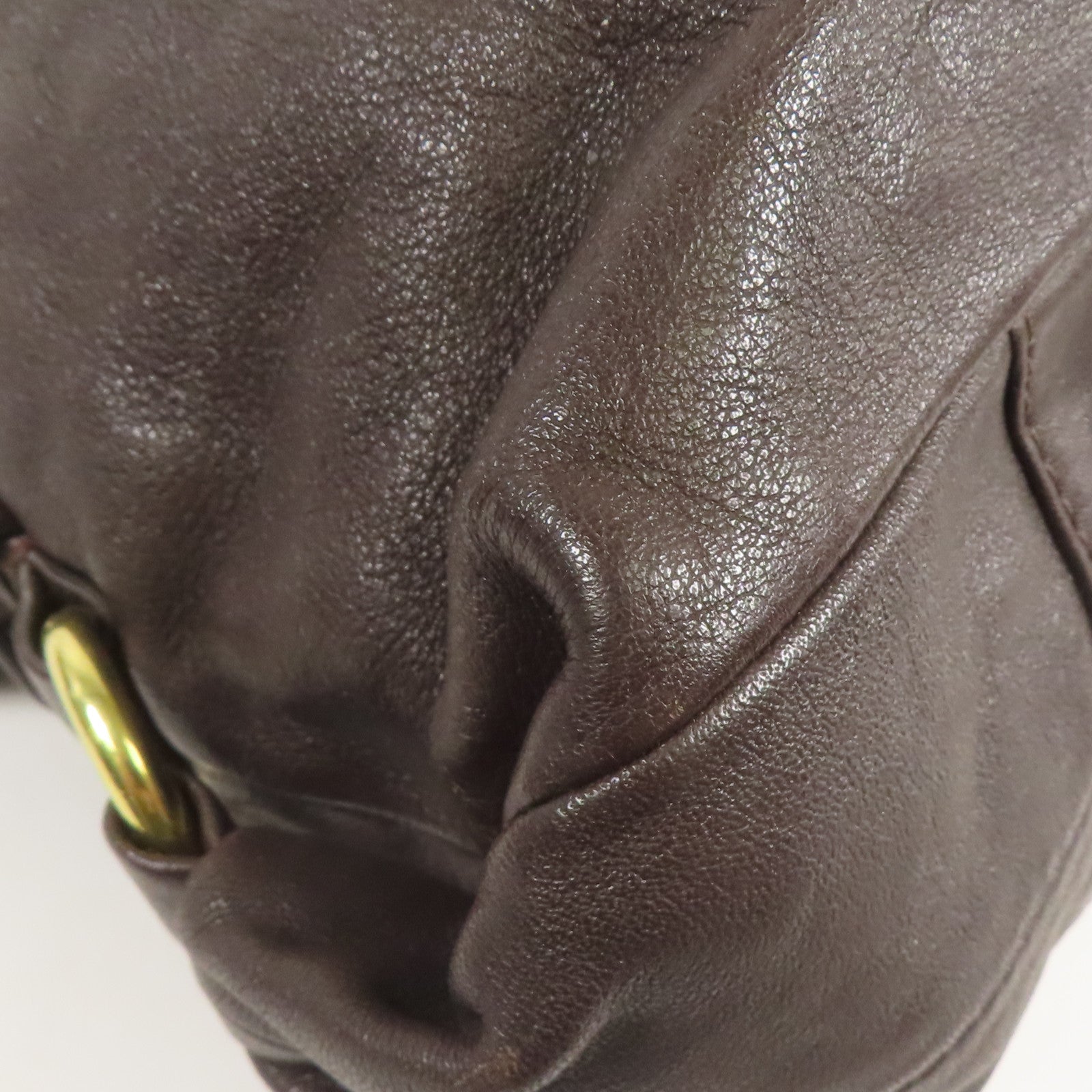 COACH 牛皮皮革2 Way Shoulder金扣手挽肩背兩用袋