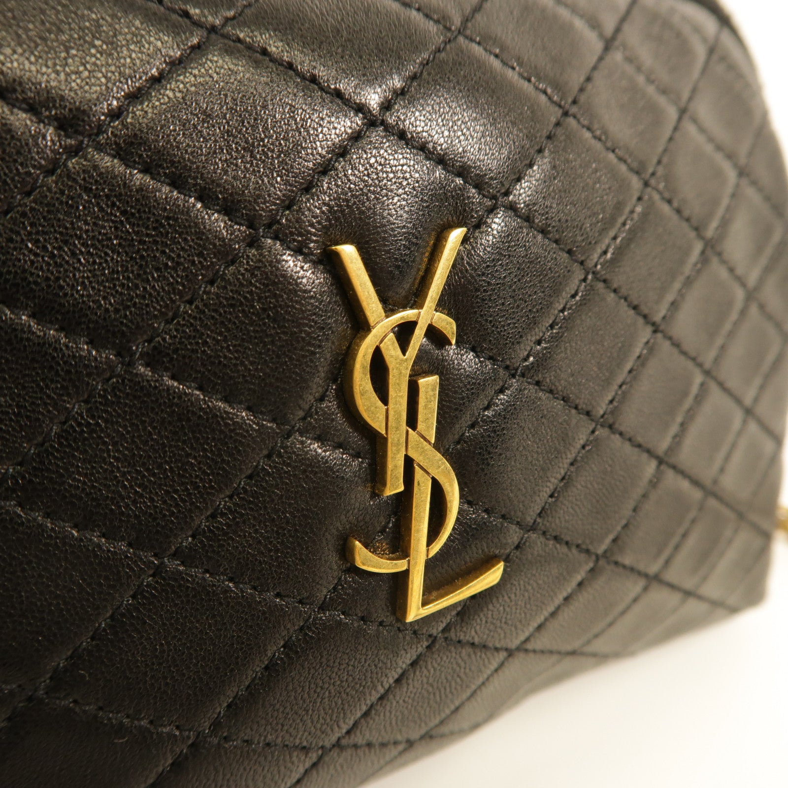 YVES SAINT LAURENT 羊皮皮革Gaby Mini金扣肩背袋
