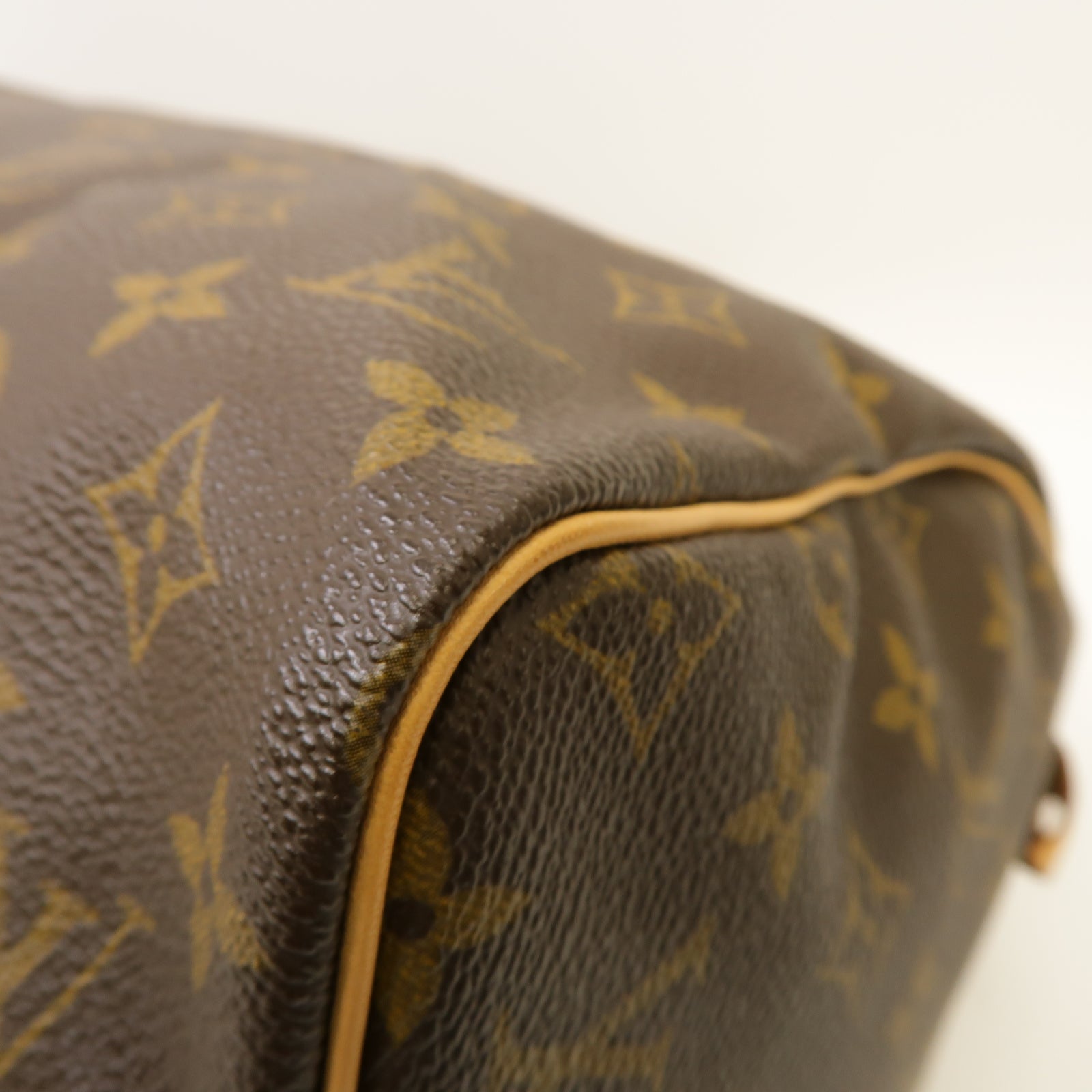 LOUIS VUITTON Monogram Speedy 30金扣手挽袋啡色