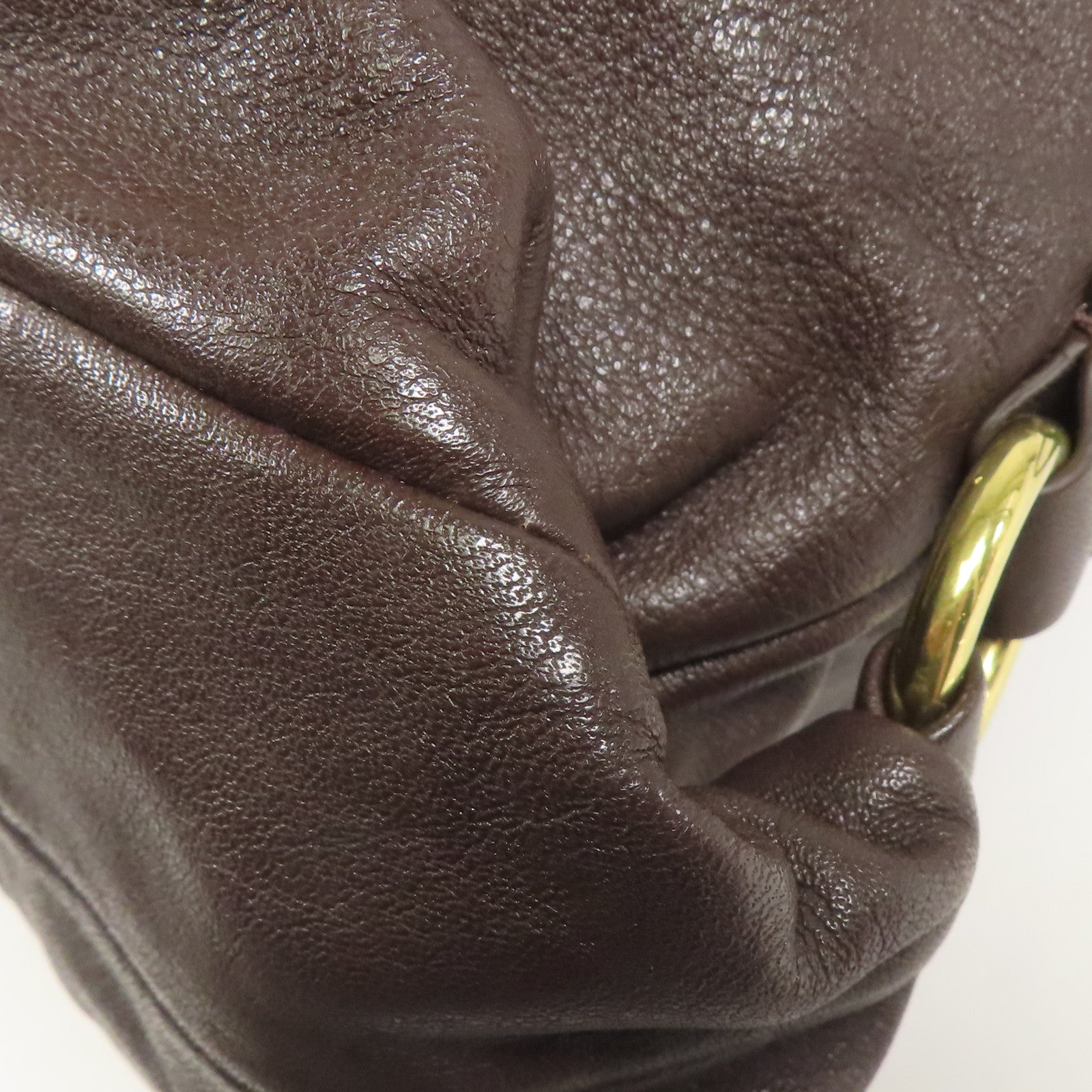 COACH 牛皮皮革2 Way Shoulder金扣手挽肩背兩用袋