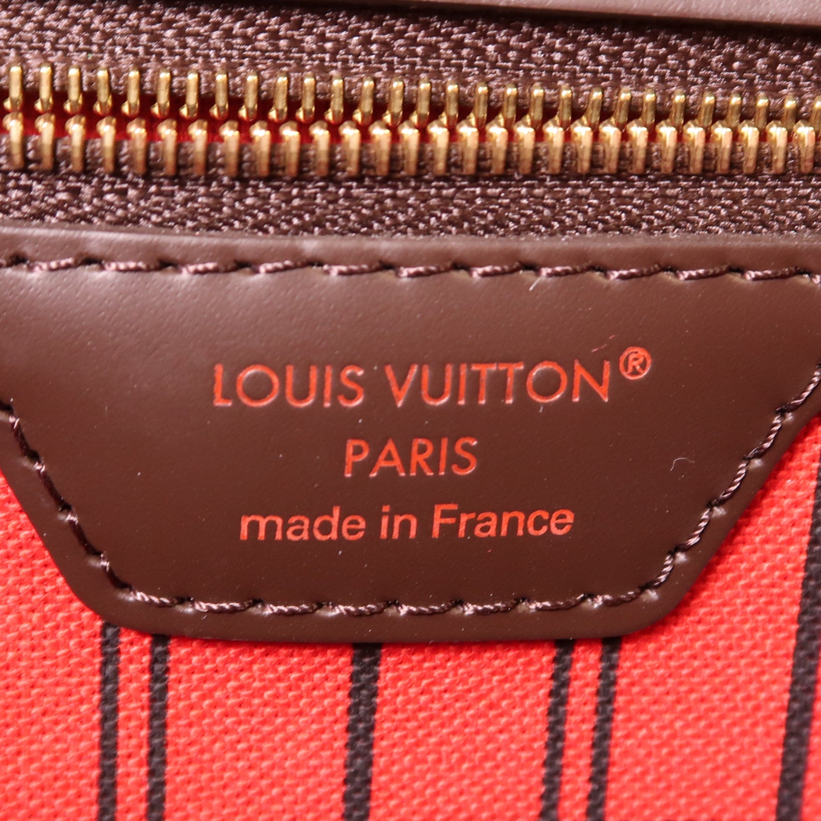 LOUIS VUITTON Damier Neverfull PM金扣肩背袋
