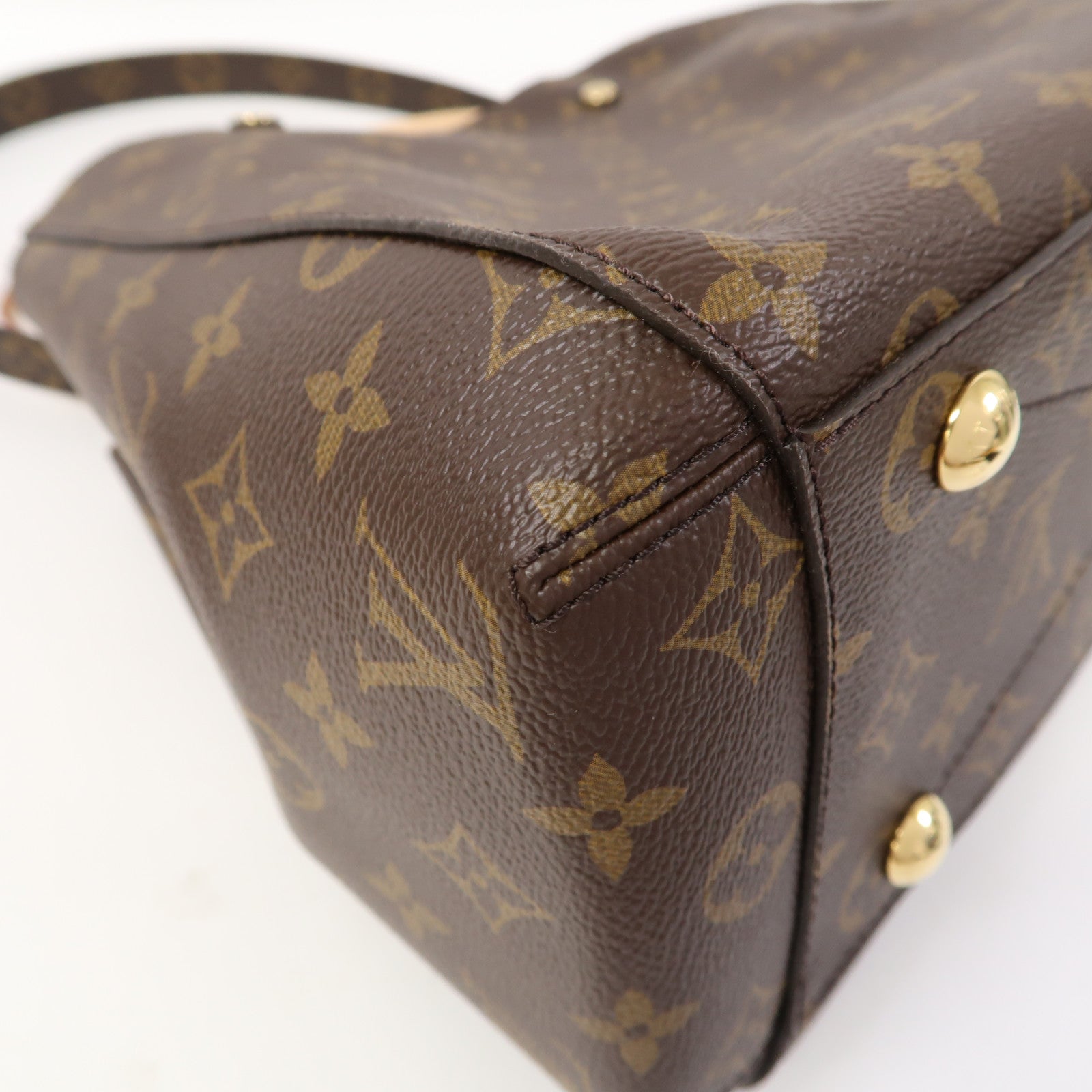 LOUIS VUITTON 【激減優惠】Monogram Montaigne MM金扣手挽肩背兩用袋啡色
