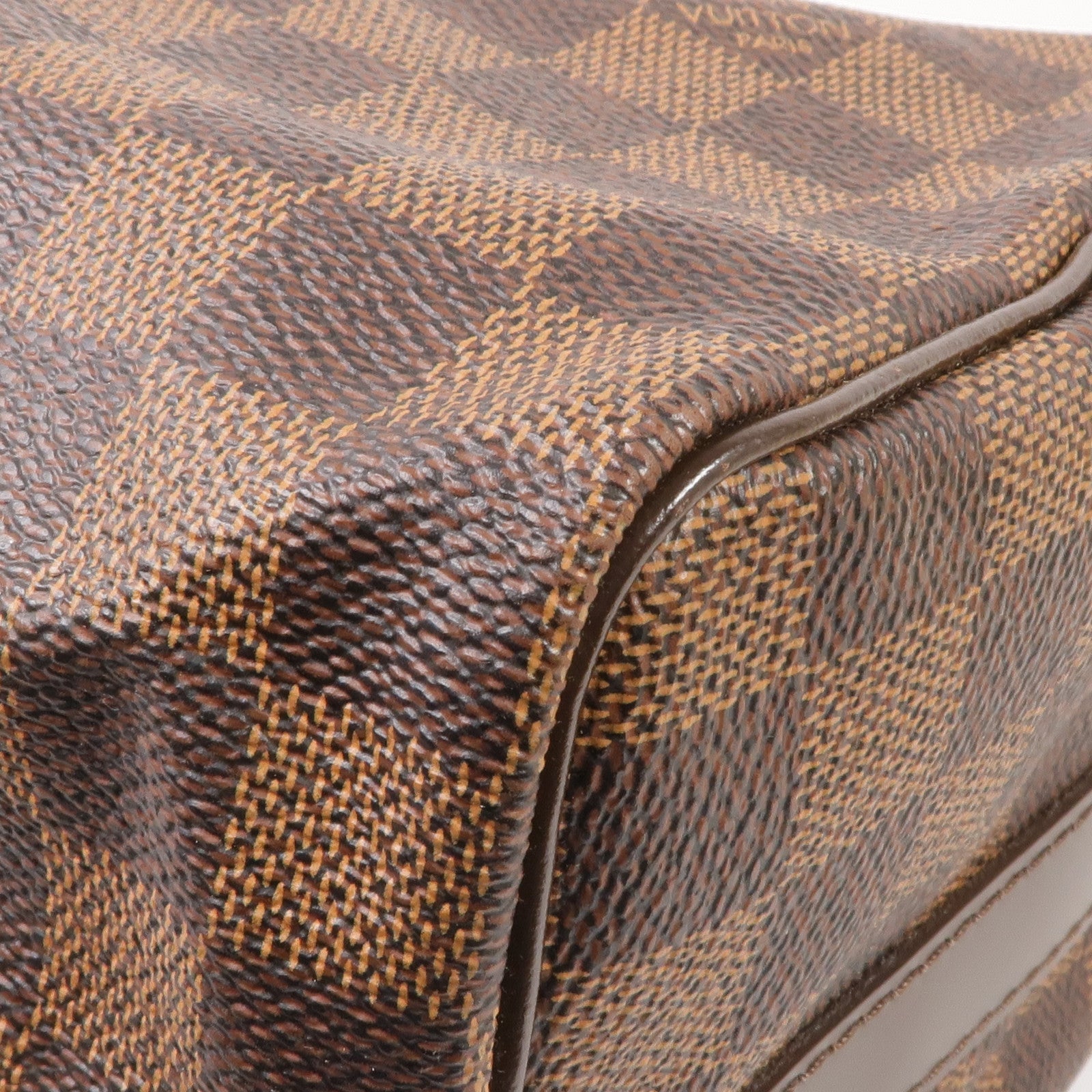 LOUIS VUITTON Damier Speedy Bandouliere 25金扣手挽肩背兩用袋棕色