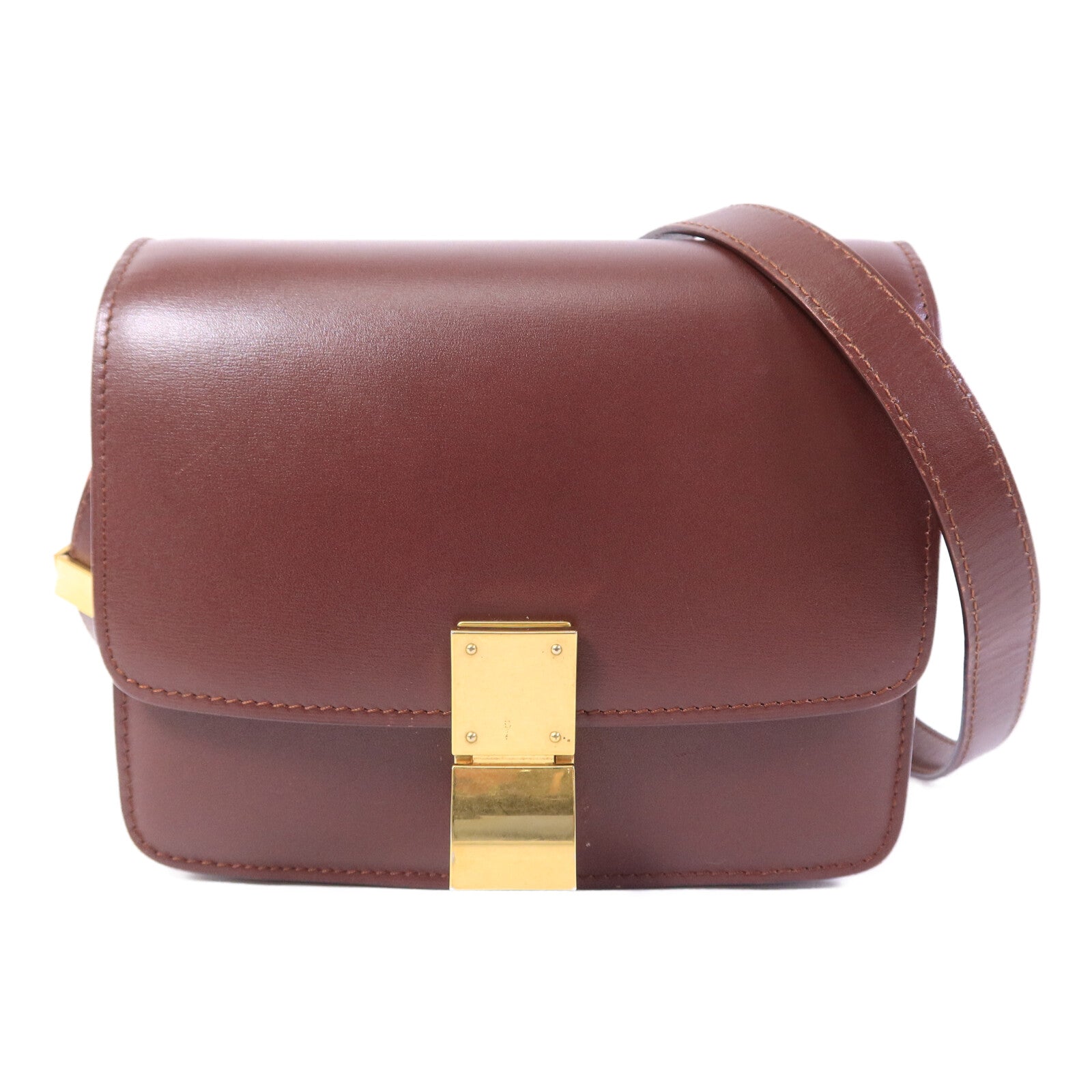 CELINE 牛皮皮革Mini Classic Box肩背袋
