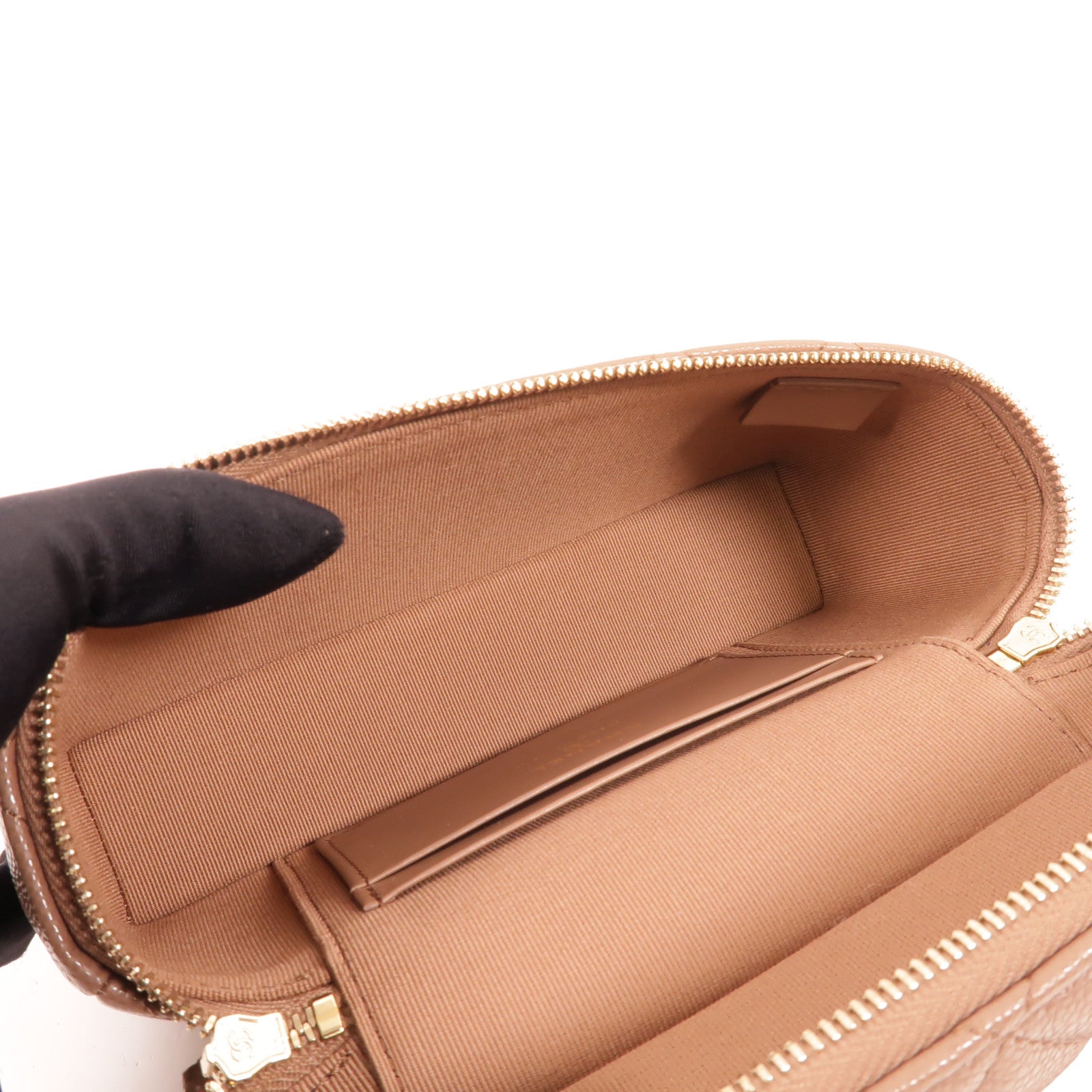 CHANEL 牛皮皮革Vanity Case手挽肩背兩用袋