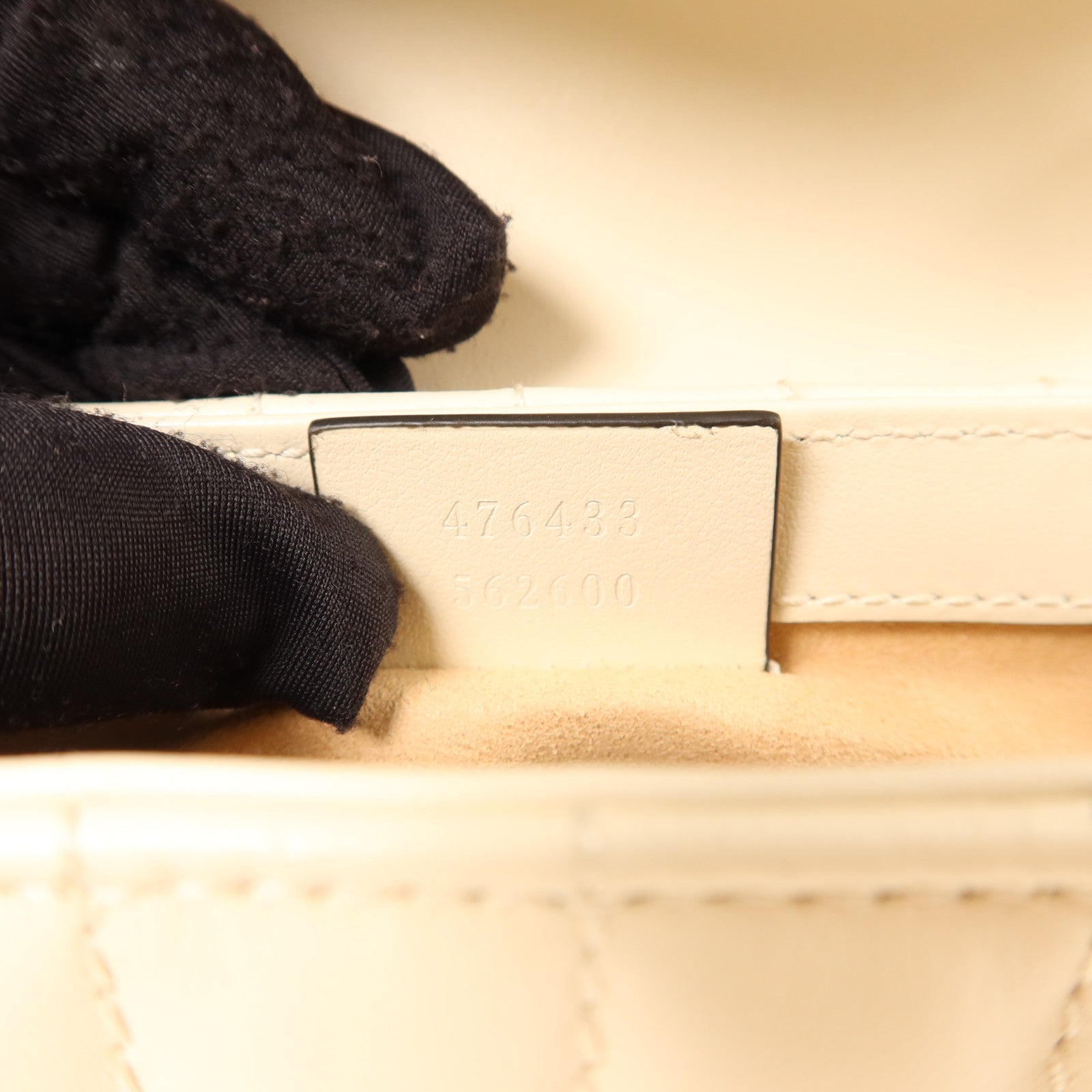 GUCCI 牛皮皮革GG Marmont Super Mini銀扣鏈帶肩背袋