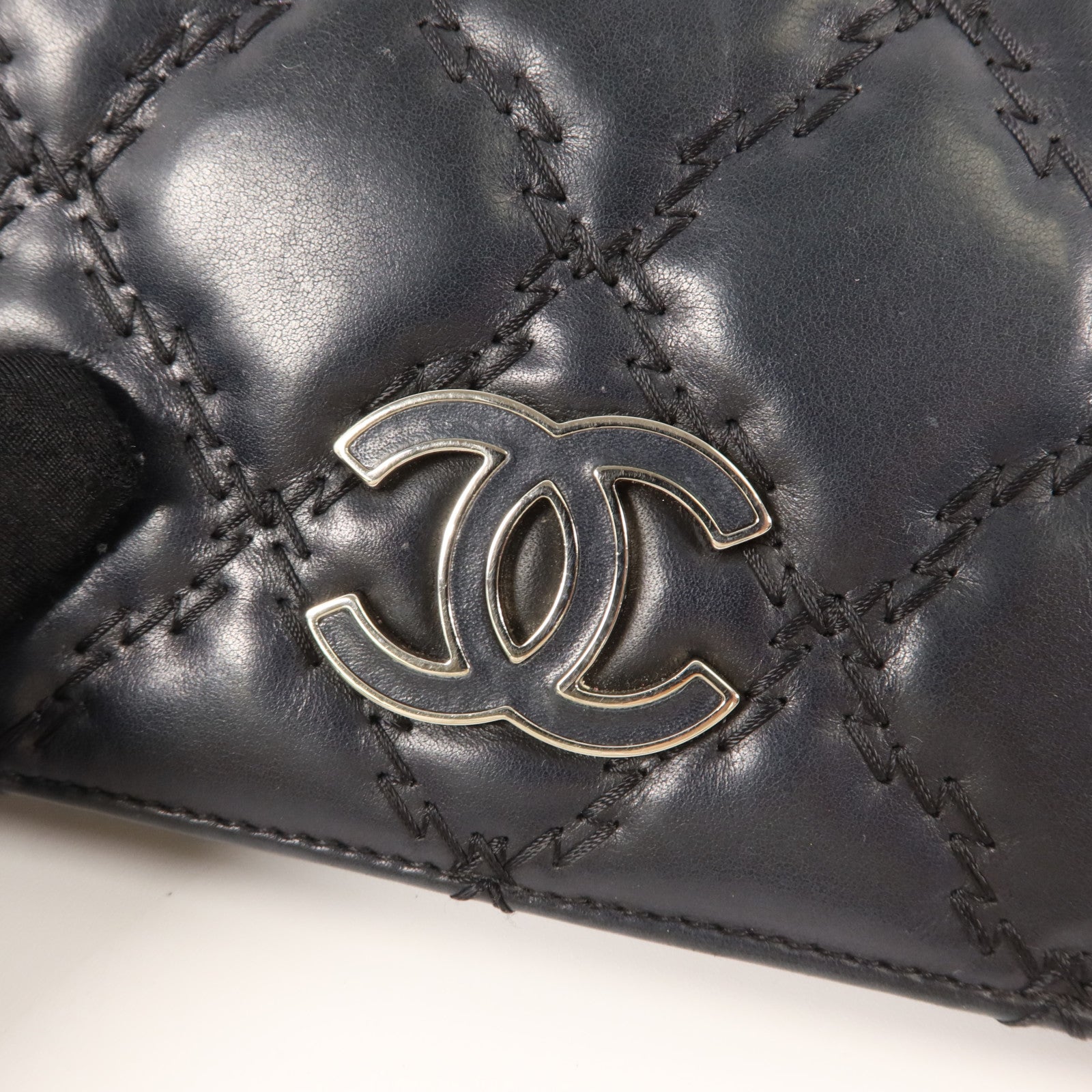 CHANEL 羊皮皮革Long Bifold Wallet長錢包