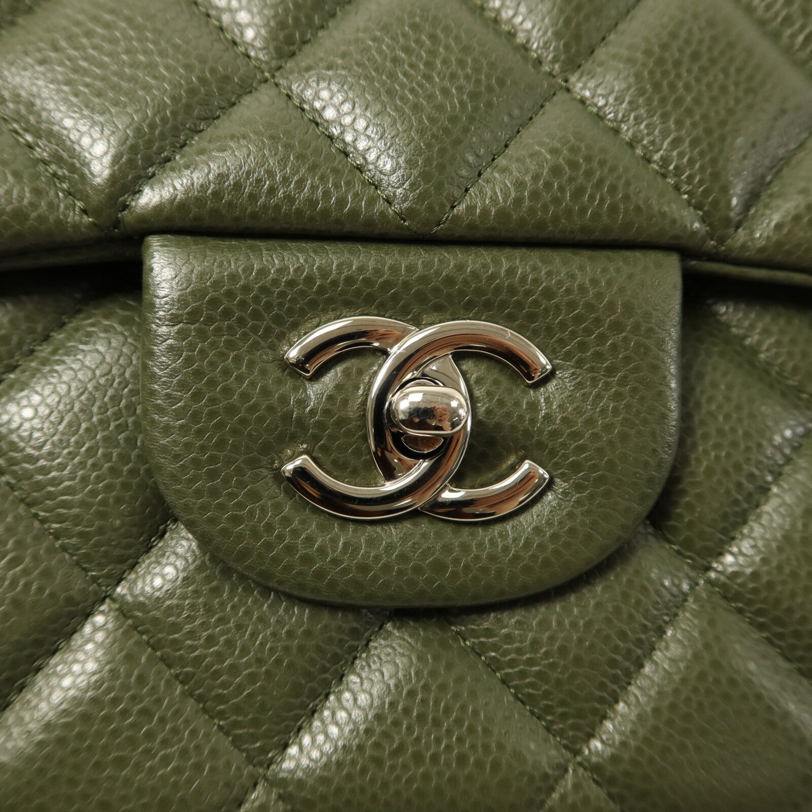 CHANEL 牛皮皮革Large Classic鏈帶肩背袋