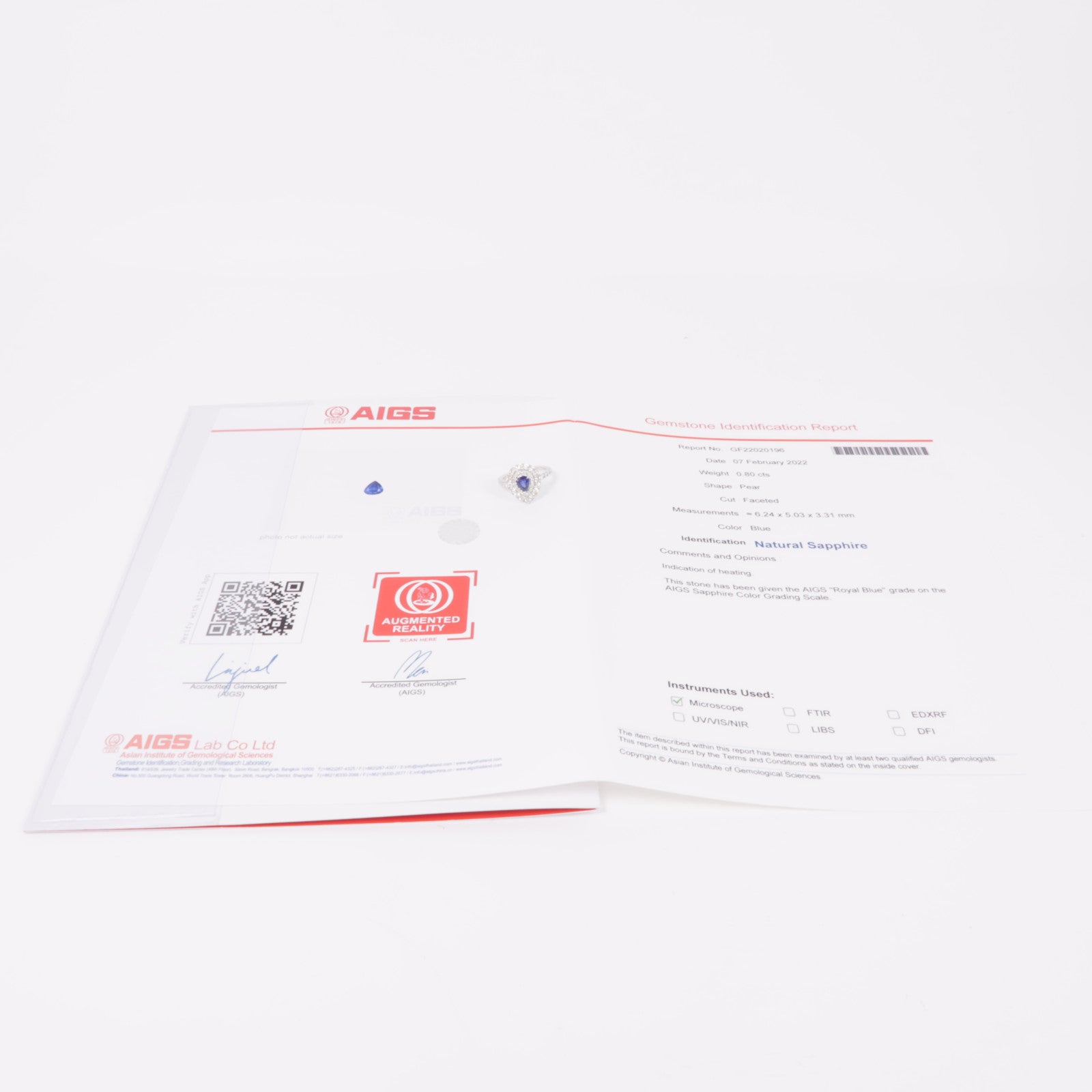 JEWELRY【激減優惠】 PT950鉑金Sapphire/Diamond Ring藍寶石/鑽石戒指US#6