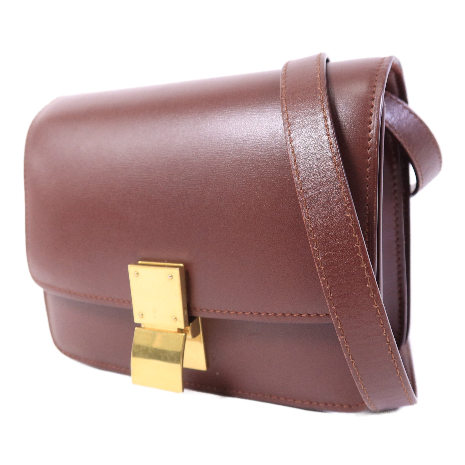 CELINE 牛皮皮革Mini Classic Box肩背袋