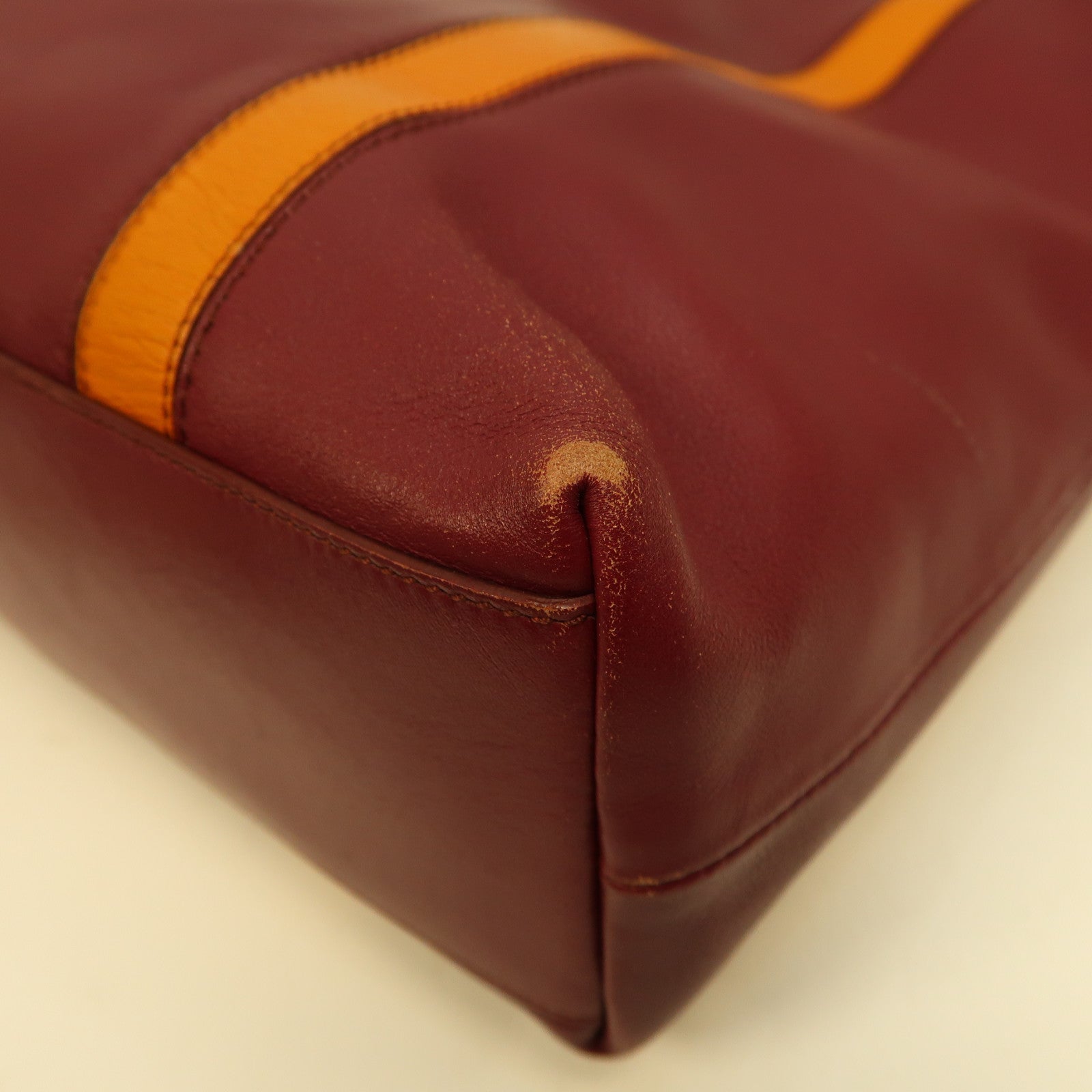 TOD'S 【激減優惠】牛皮皮革Tote Bag金扣手挽袋紅色