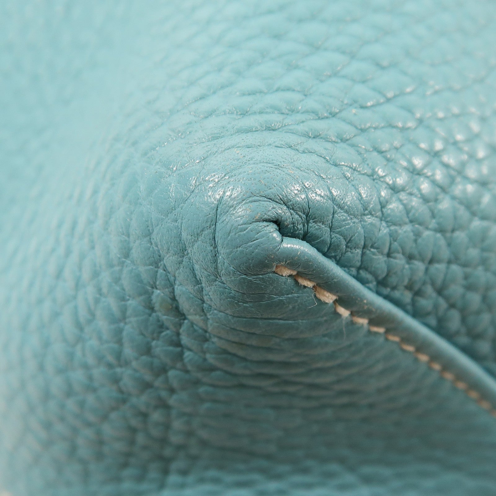 HERMES Clemence皮革Double Sens肩背袋Bleu Atoll/Bleu Colvert