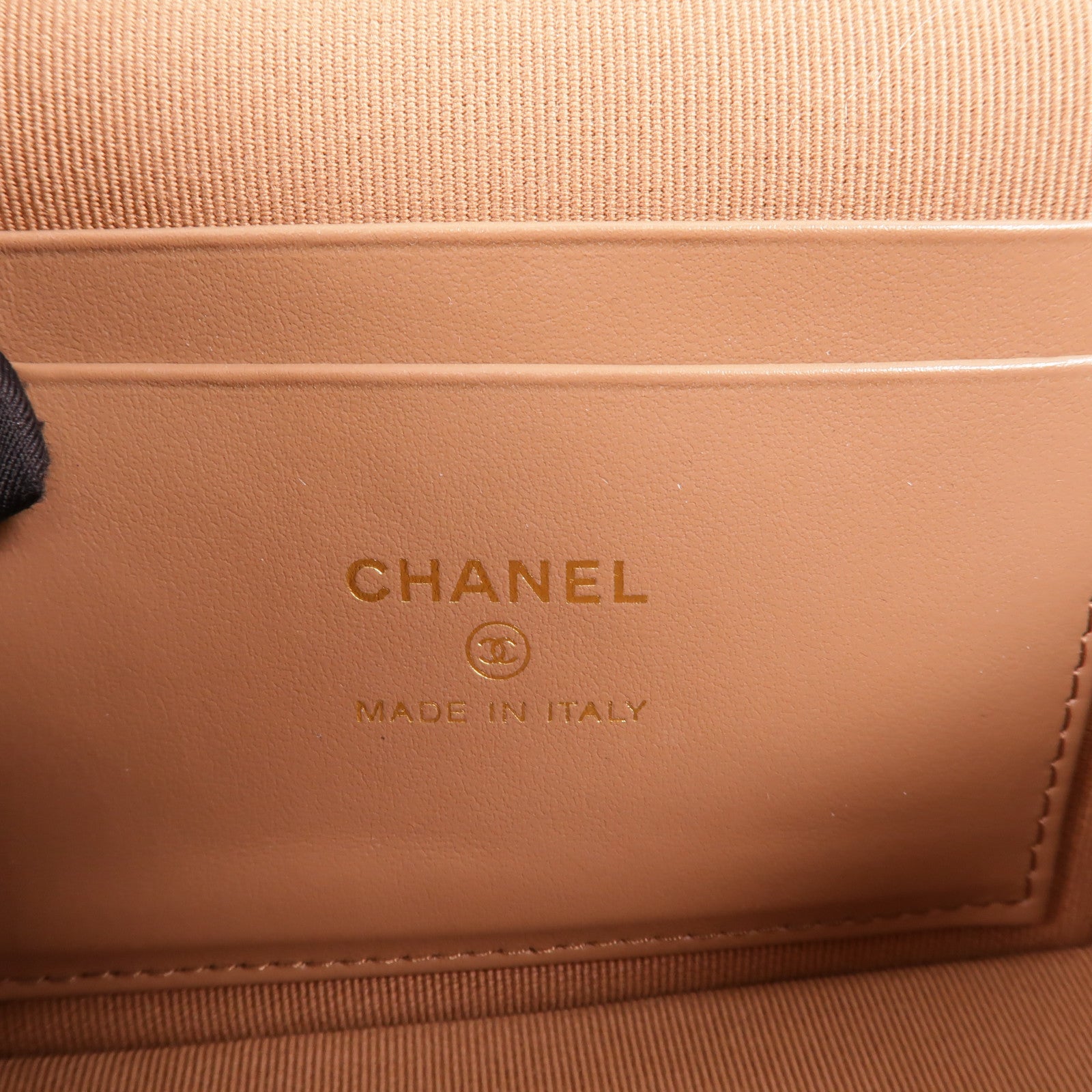 CHANEL 牛皮皮革Vanity Case手挽肩背兩用袋