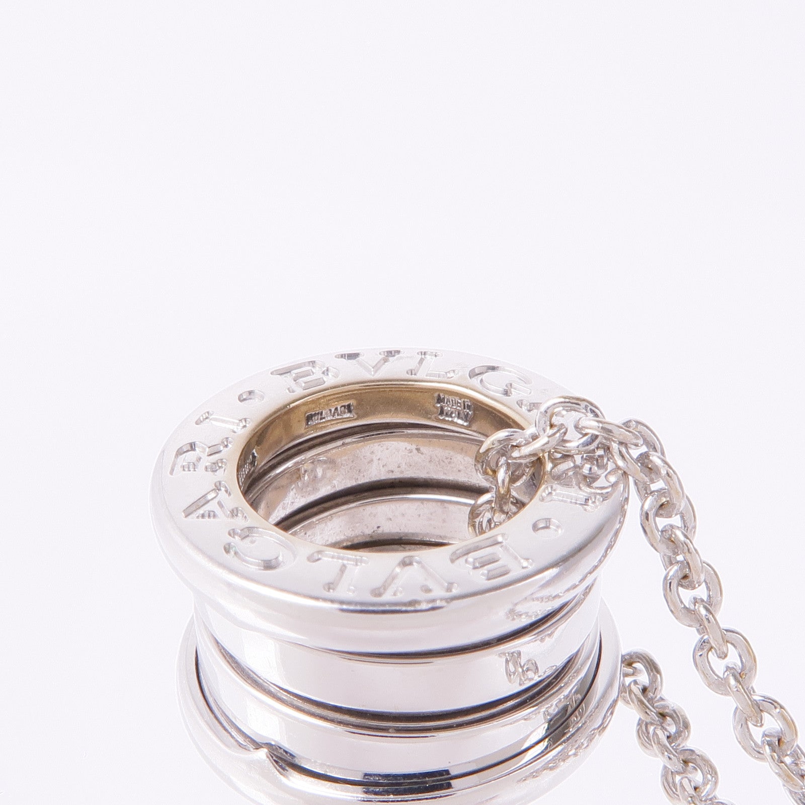 BVLGARI 18K白金B-Zero1項鍊