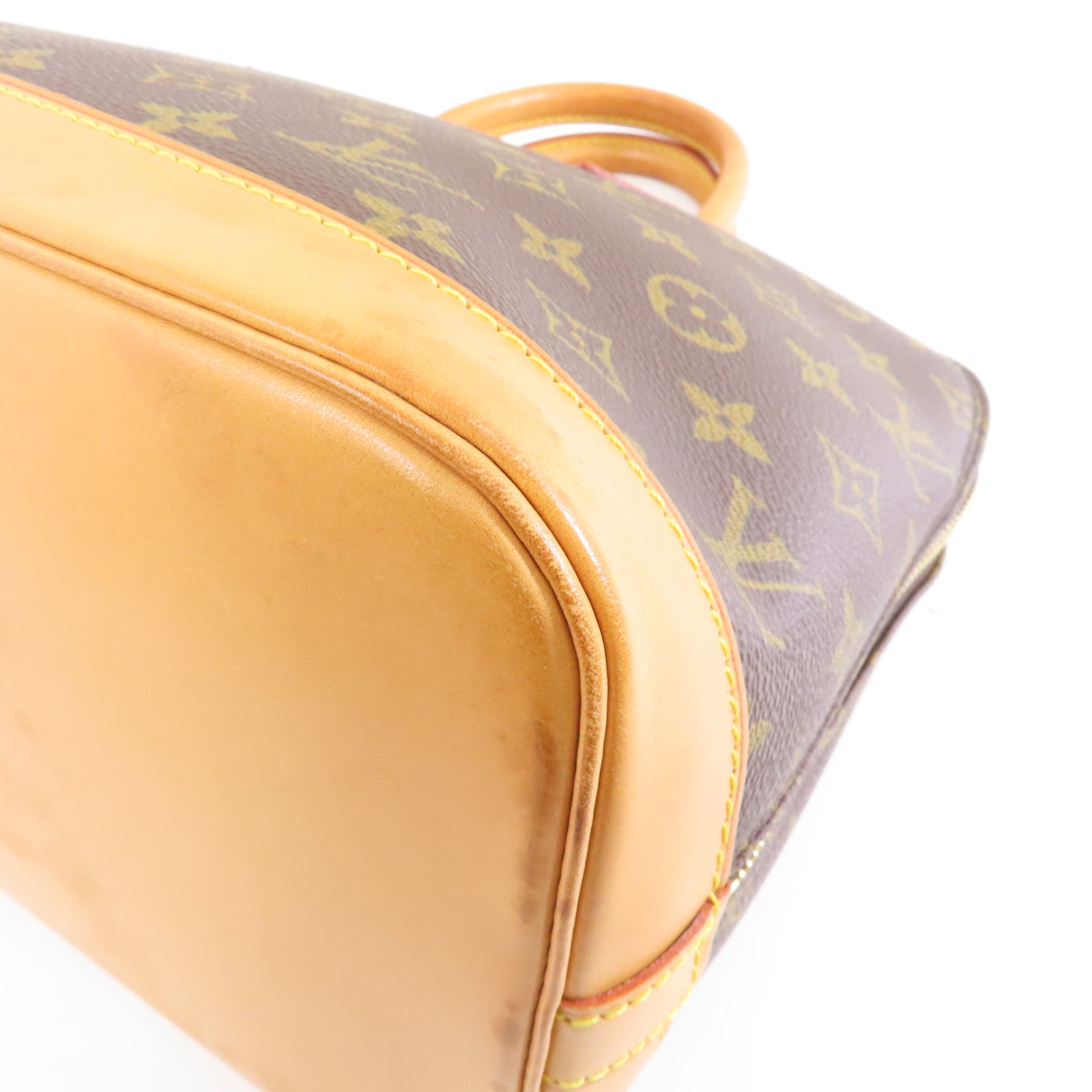 LOUIS VUITTON 【激減優惠】Monogram Alma PM金扣手挽袋啡色