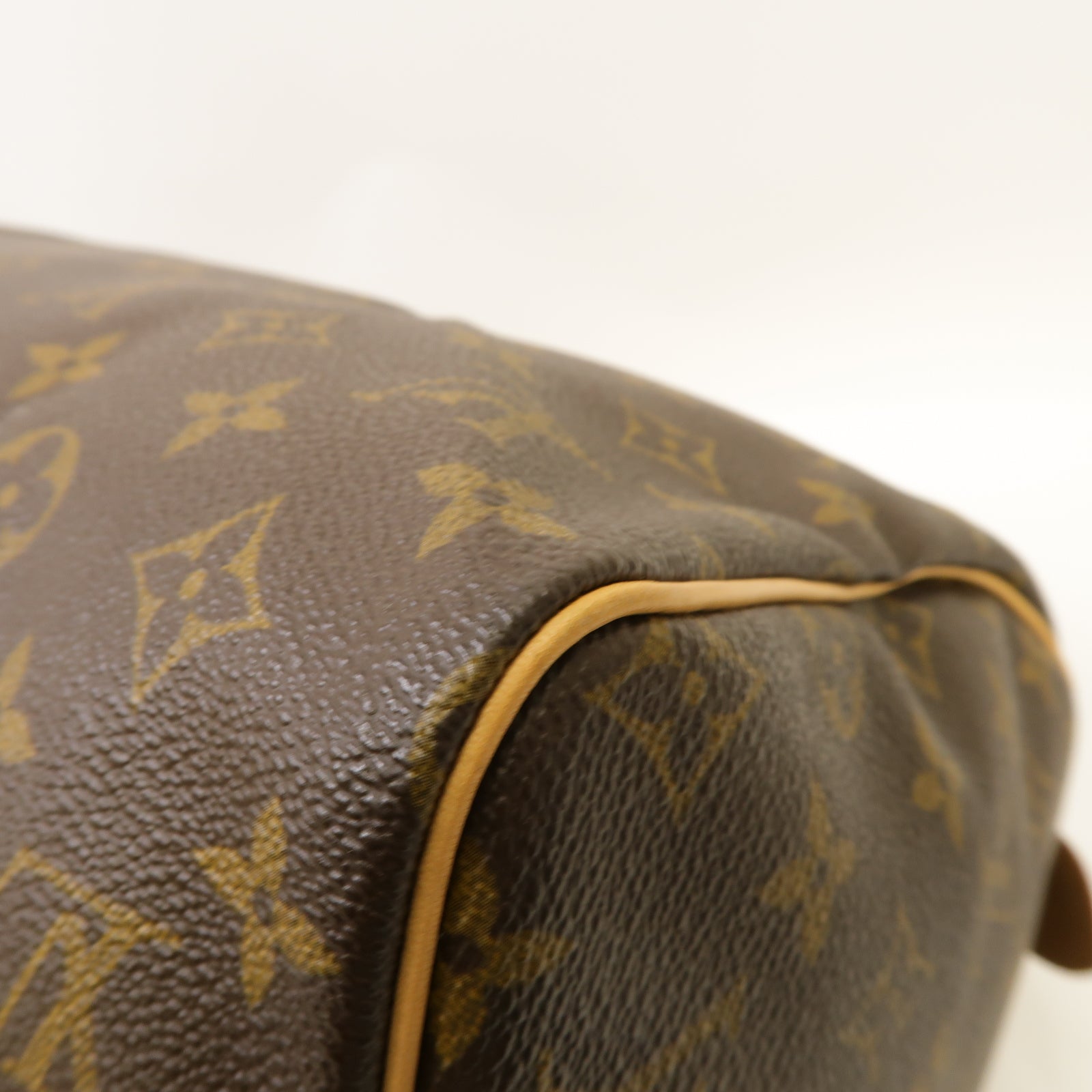 LOUIS VUITTON Monogram Speedy 30金扣手挽袋啡色