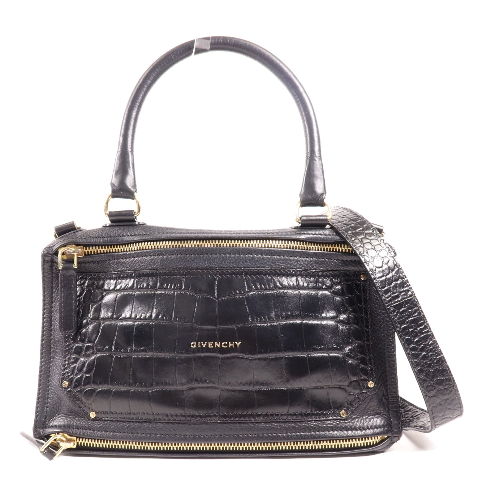 GIVENCHY 牛皮皮革Pandora Small金扣手挽肩背兩用袋