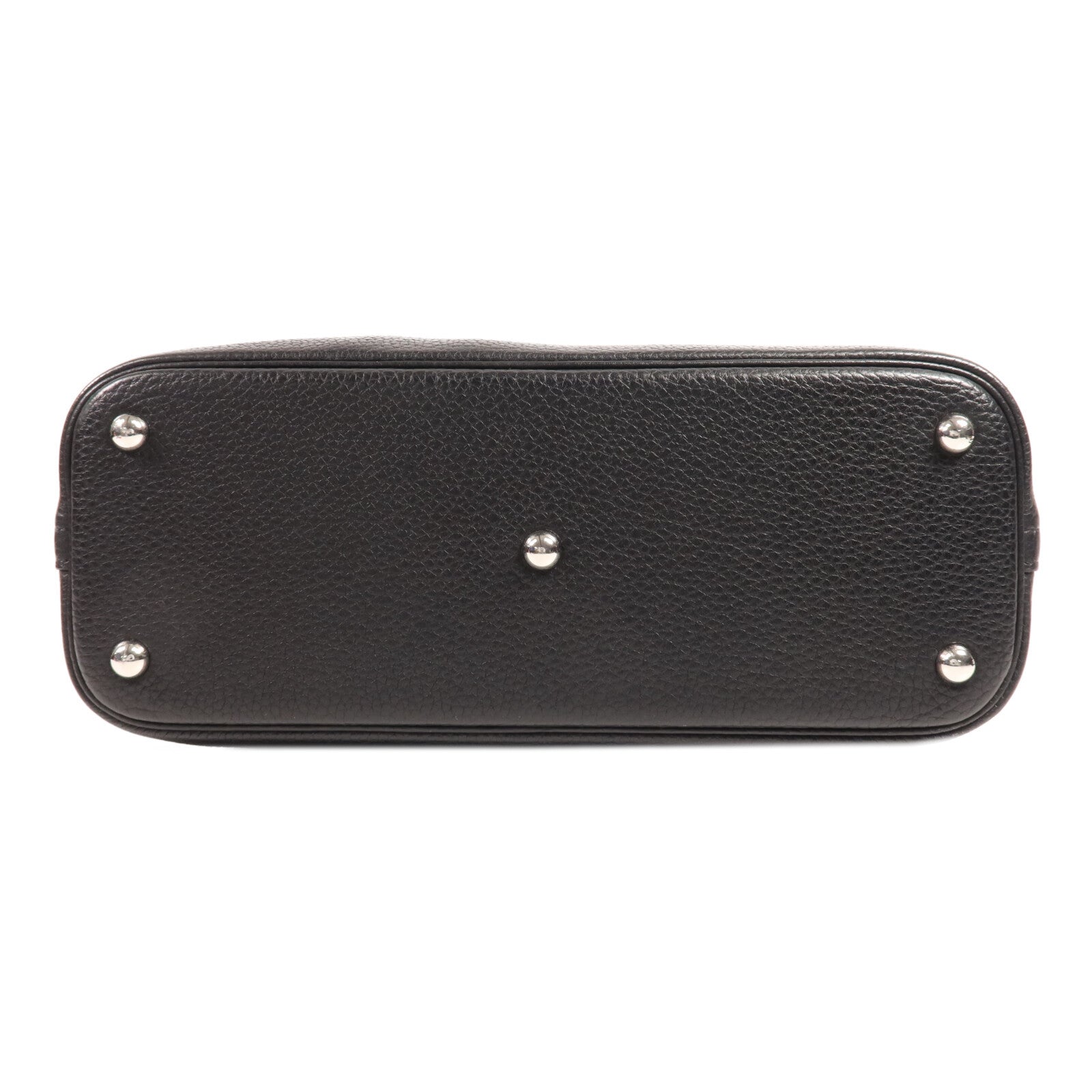 HERMES Clemence皮革Bolide 31銀扣手挽肩背兩用袋Noir