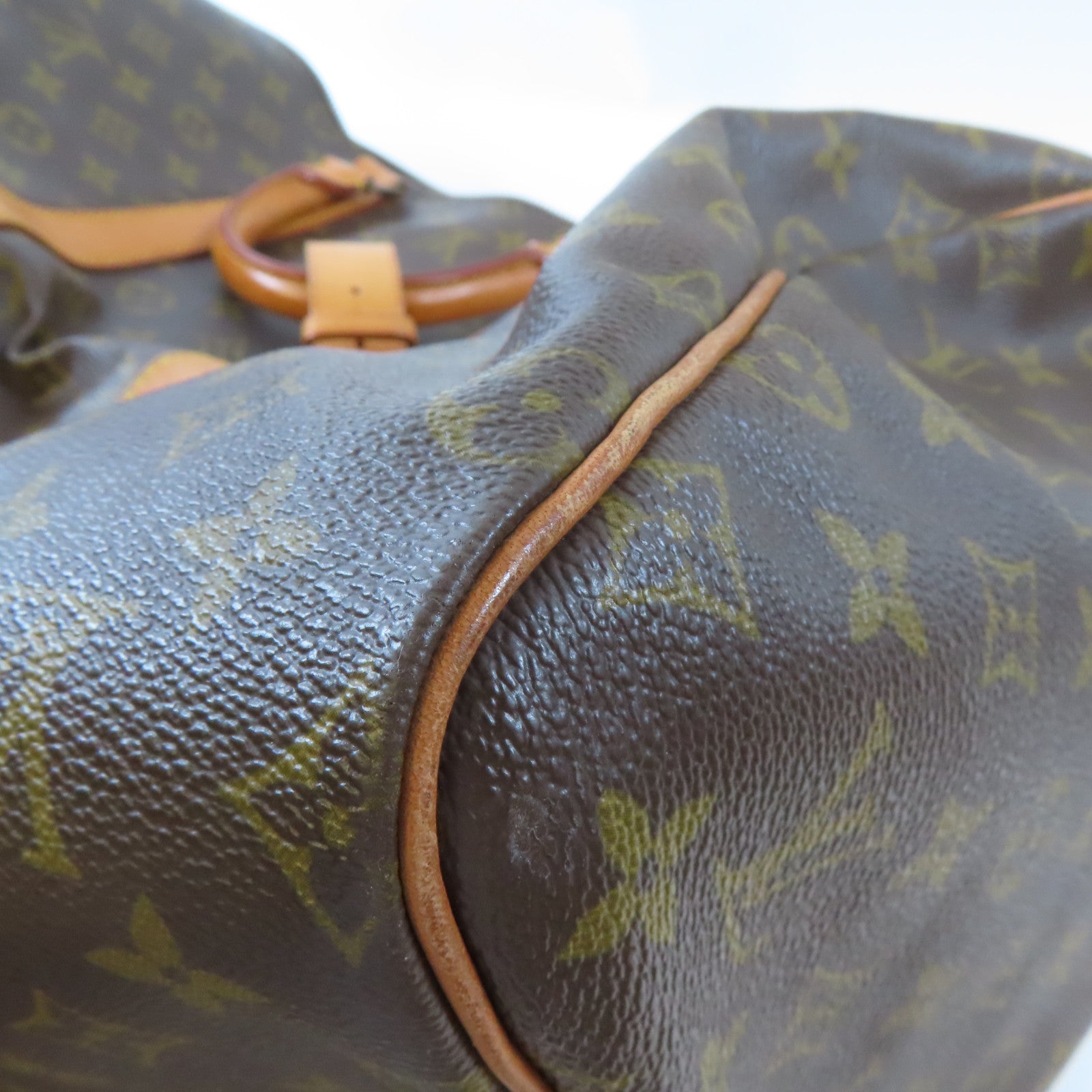 LOUIS VUITTON Monogram Keepall 55金扣手挽袋啡色