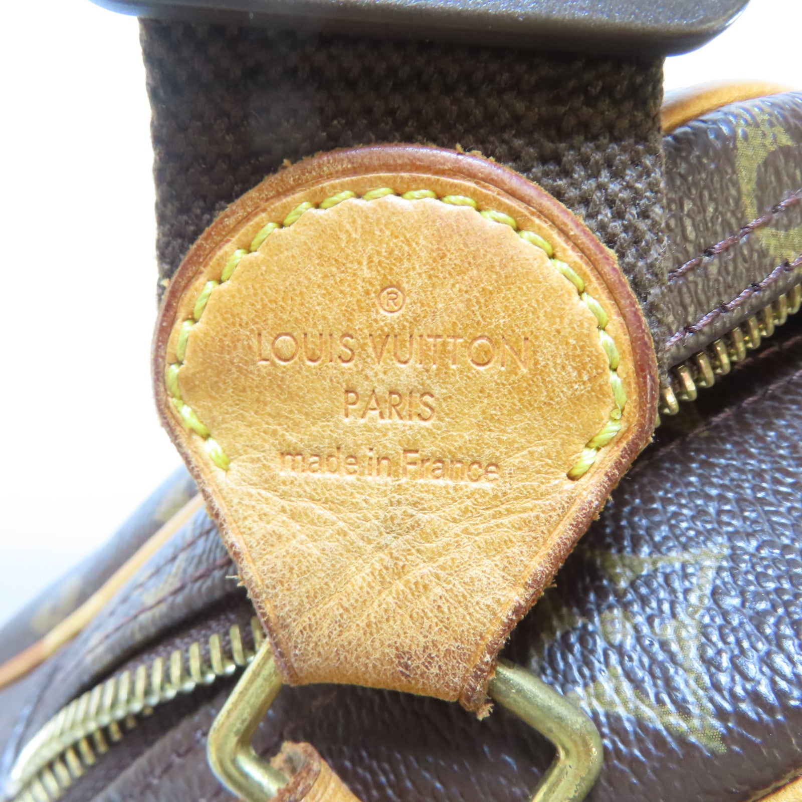 LOUIS VUITTON Monogram Reporter PM 金扣肩背袋啡色