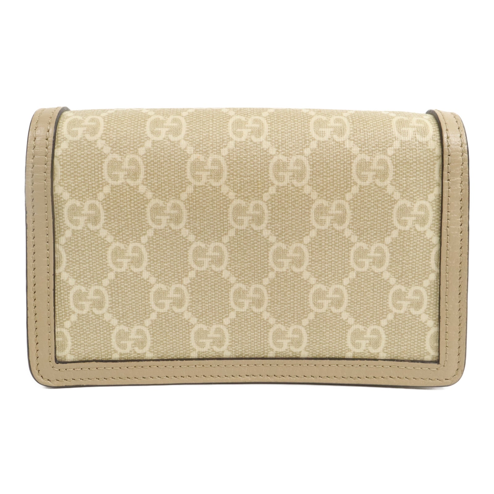 GUCCI 塗層帆布Dionysus Super Mini Bag鏈帶肩背袋