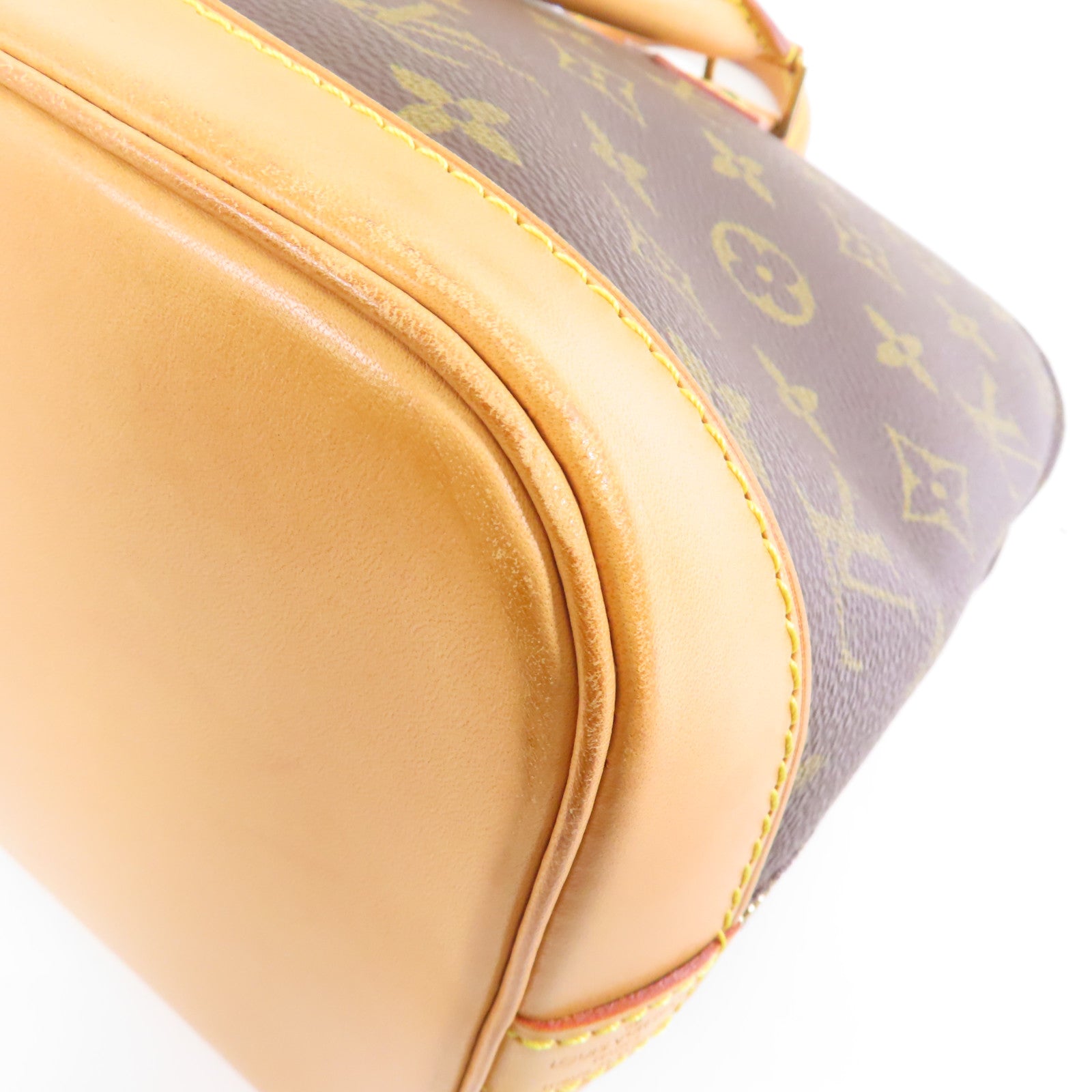 LOUIS VUITTON 【激減優惠】Monogram Alma PM金扣手挽袋啡色