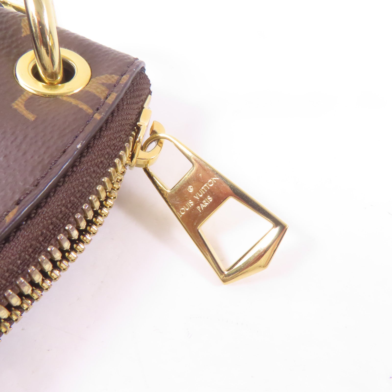 LOUIS VUITTON Monogram Odeon MM金扣肩背袋啡色
