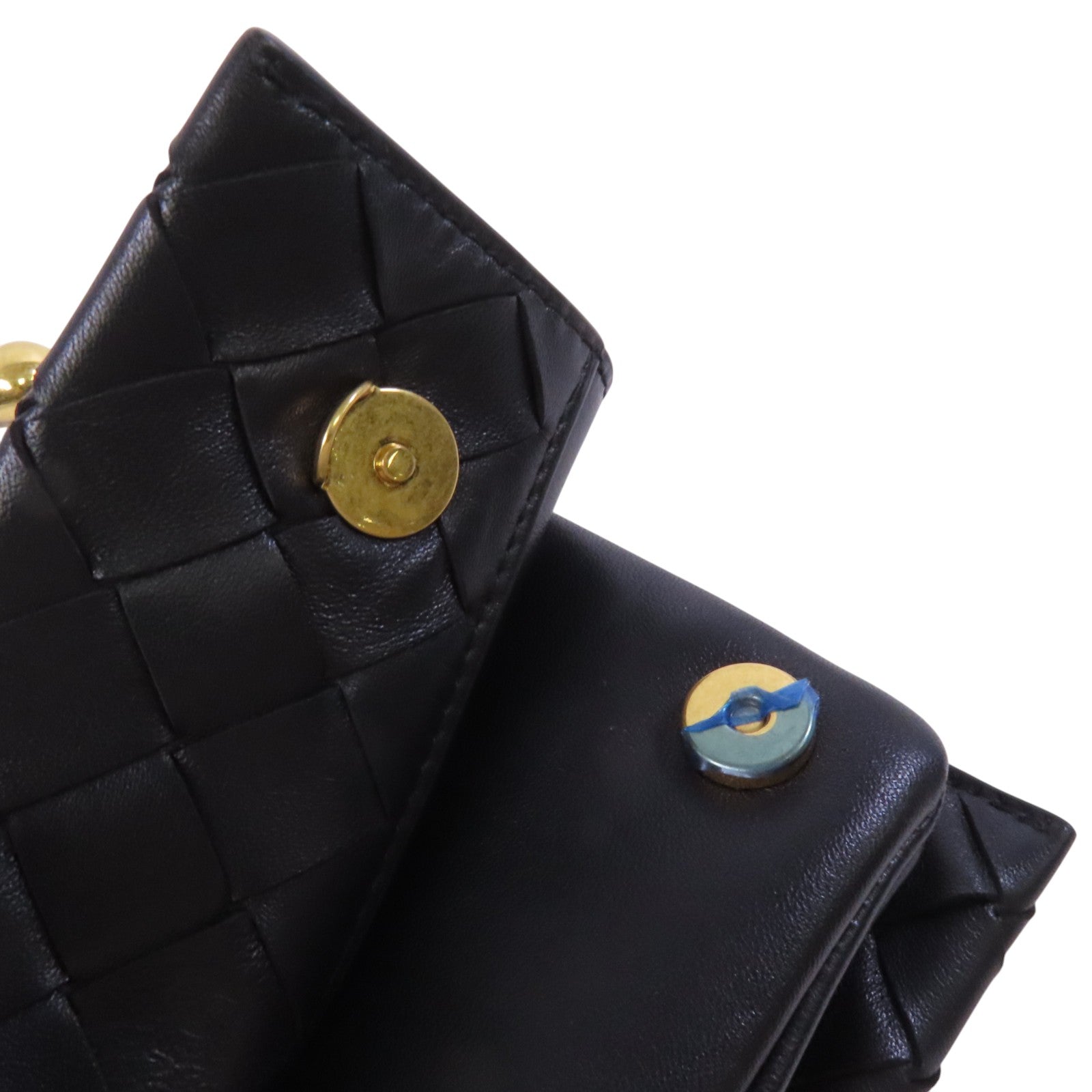 BOTTEGA VENETA 織紋皮革Shoulder Bag金扣肩背袋