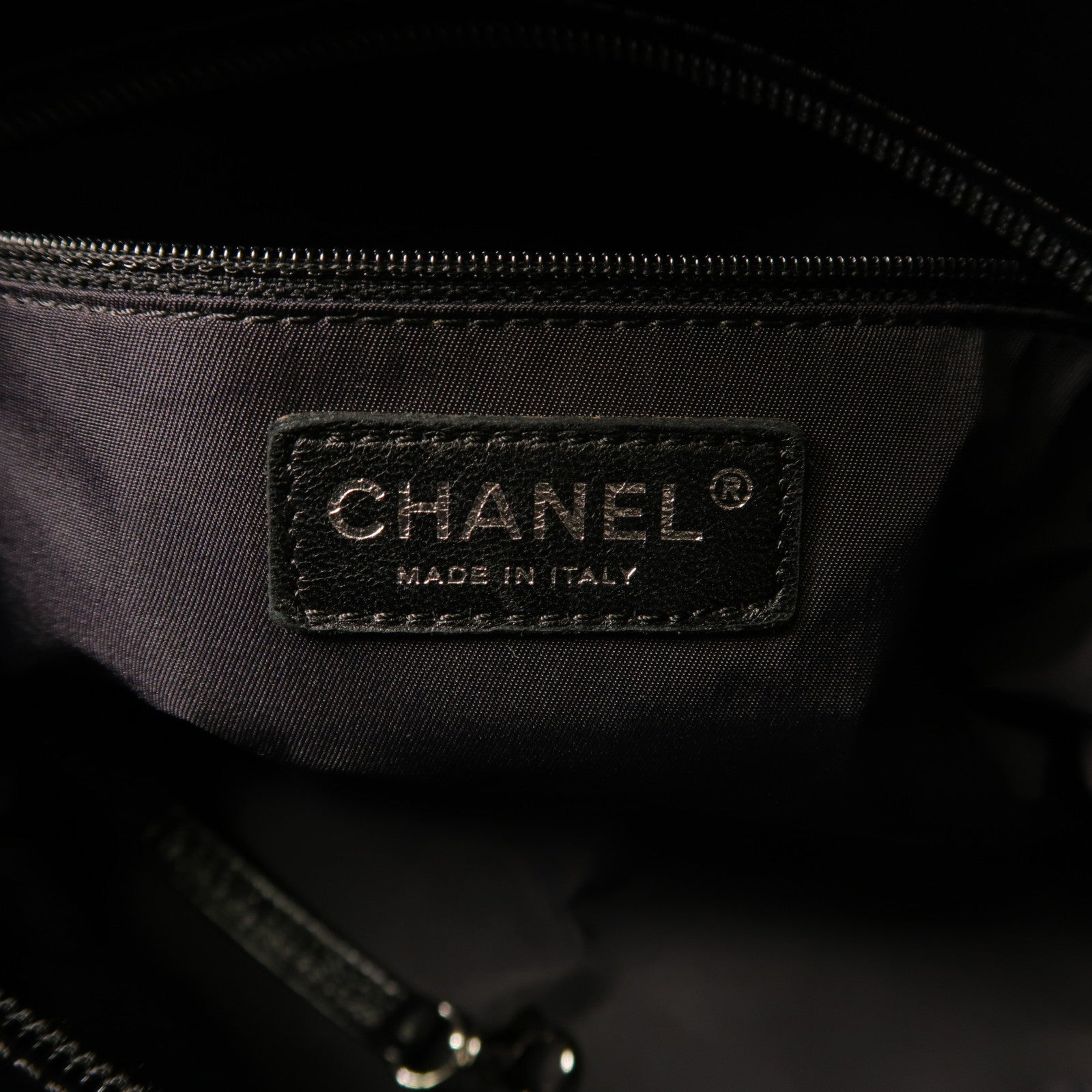 CHANEL 尼龍Paris Biarritz Tote Bag銀扣手挽袋