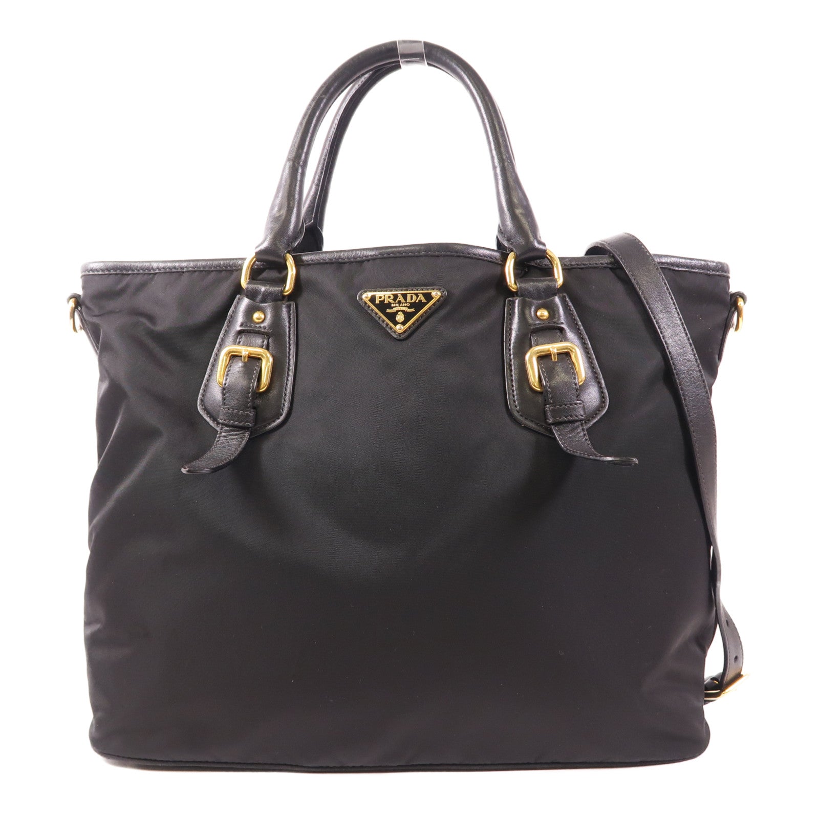 PRADA 尼龍Shoulder Bag金扣手挽肩背兩用袋