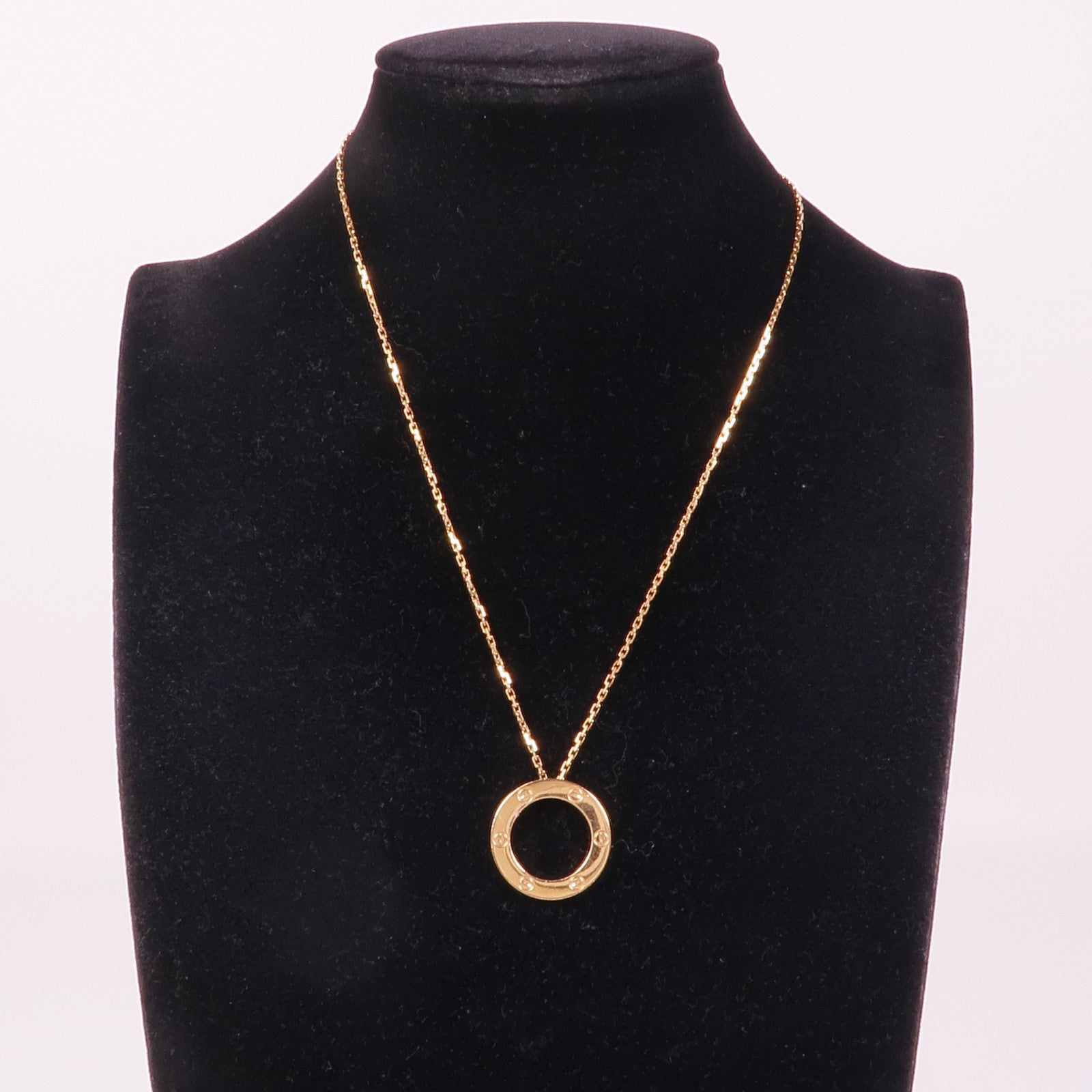 CARTIER Love Necklace 18K Rose Gold