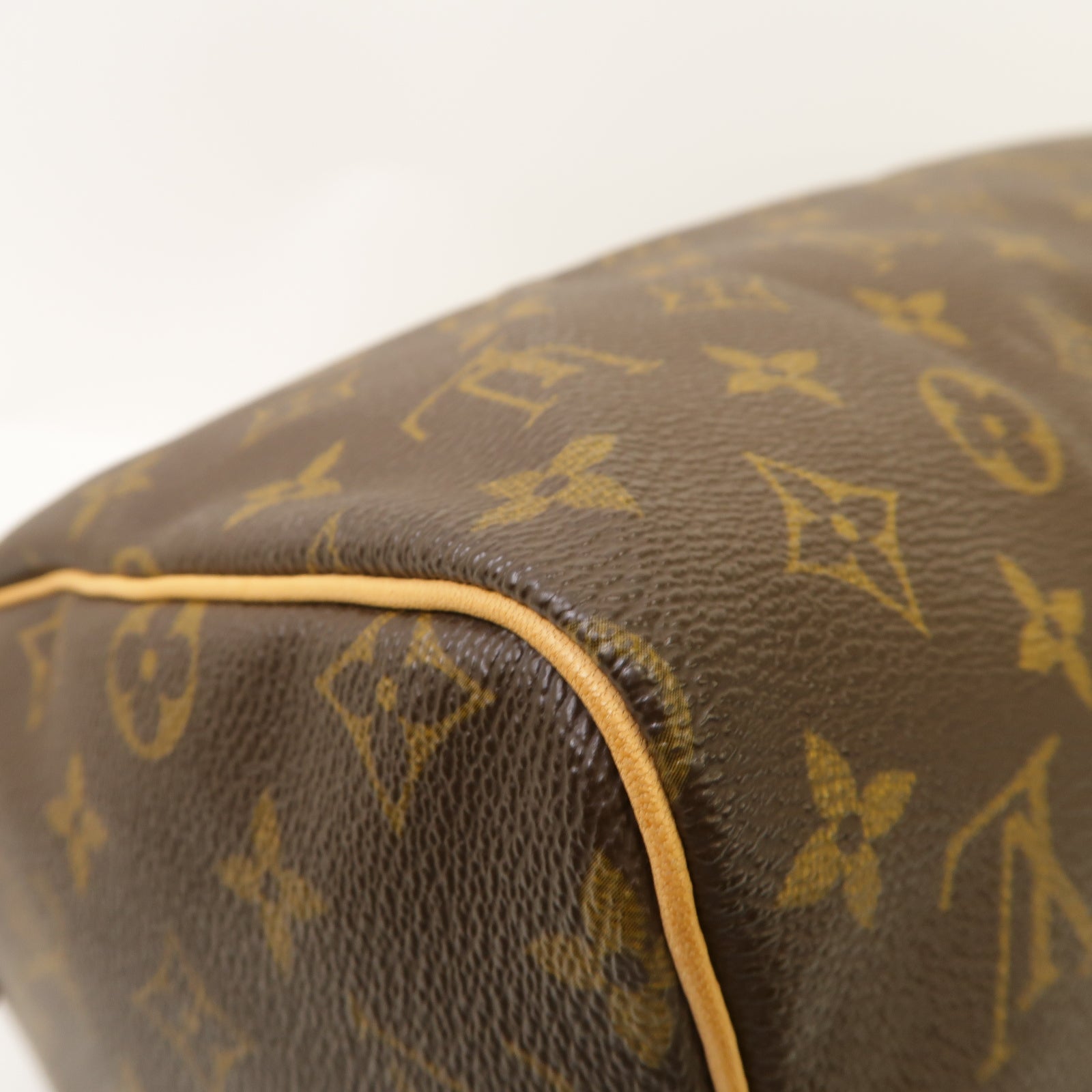 LOUIS VUITTON Monogram Speedy 30金扣手挽袋啡色