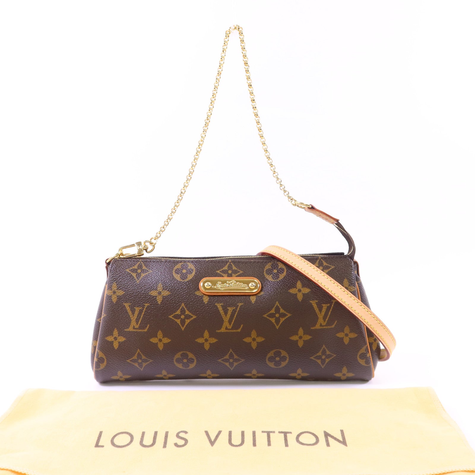 LOUIS VUITTON Monogram Eva金扣手挽肩背兩用袋