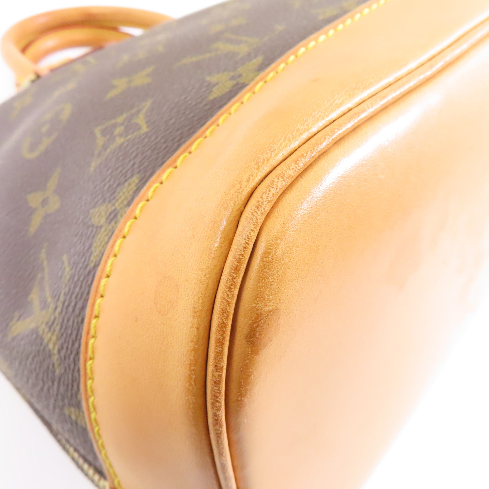 LOUIS VUITTON 【激減優惠】Monogram Alma PM金扣手挽袋啡色