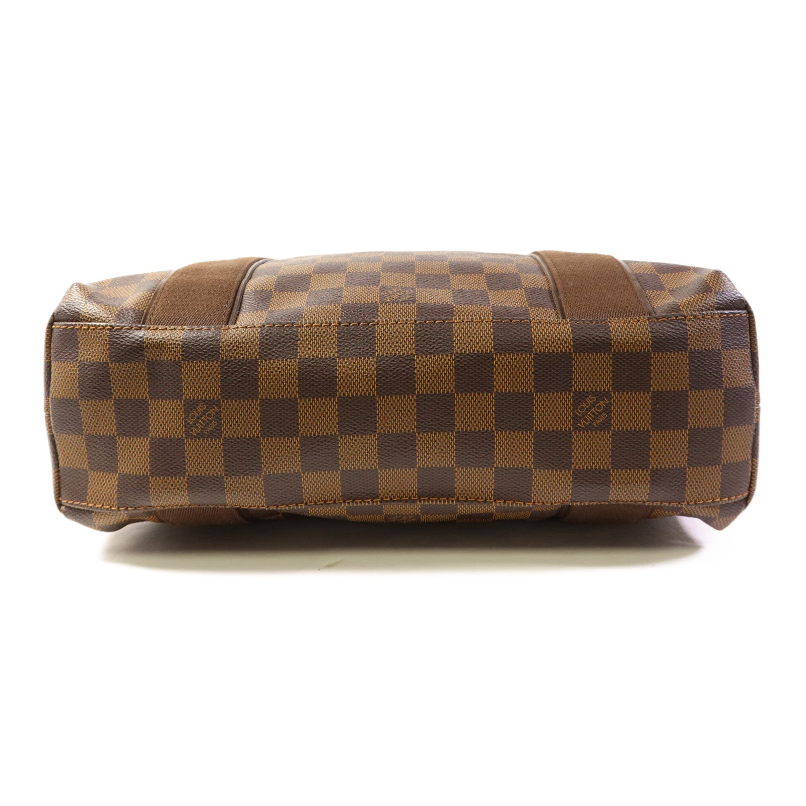 LOUIS VUITTON Damier Beaubourg金扣肩背袋/手挽袋棕色
