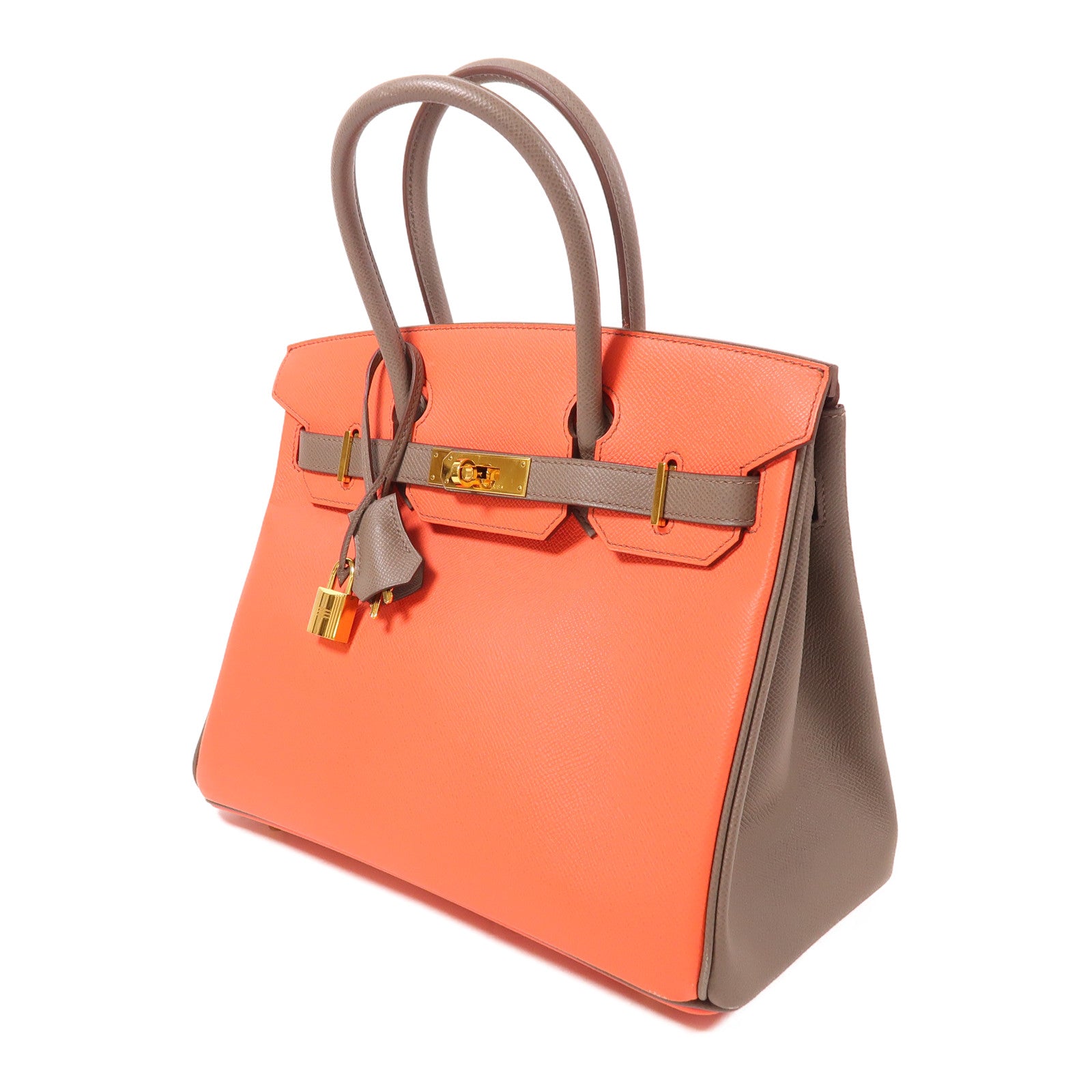 HERMES Epsom皮革Birkin 30金扣手挽袋