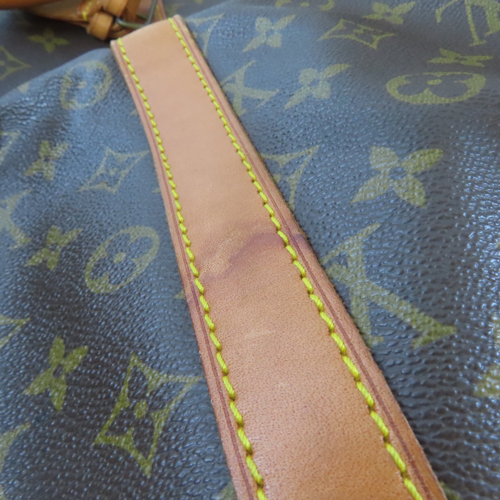 LOUIS VUITTON Monogram Keepall 55金扣手挽袋啡色